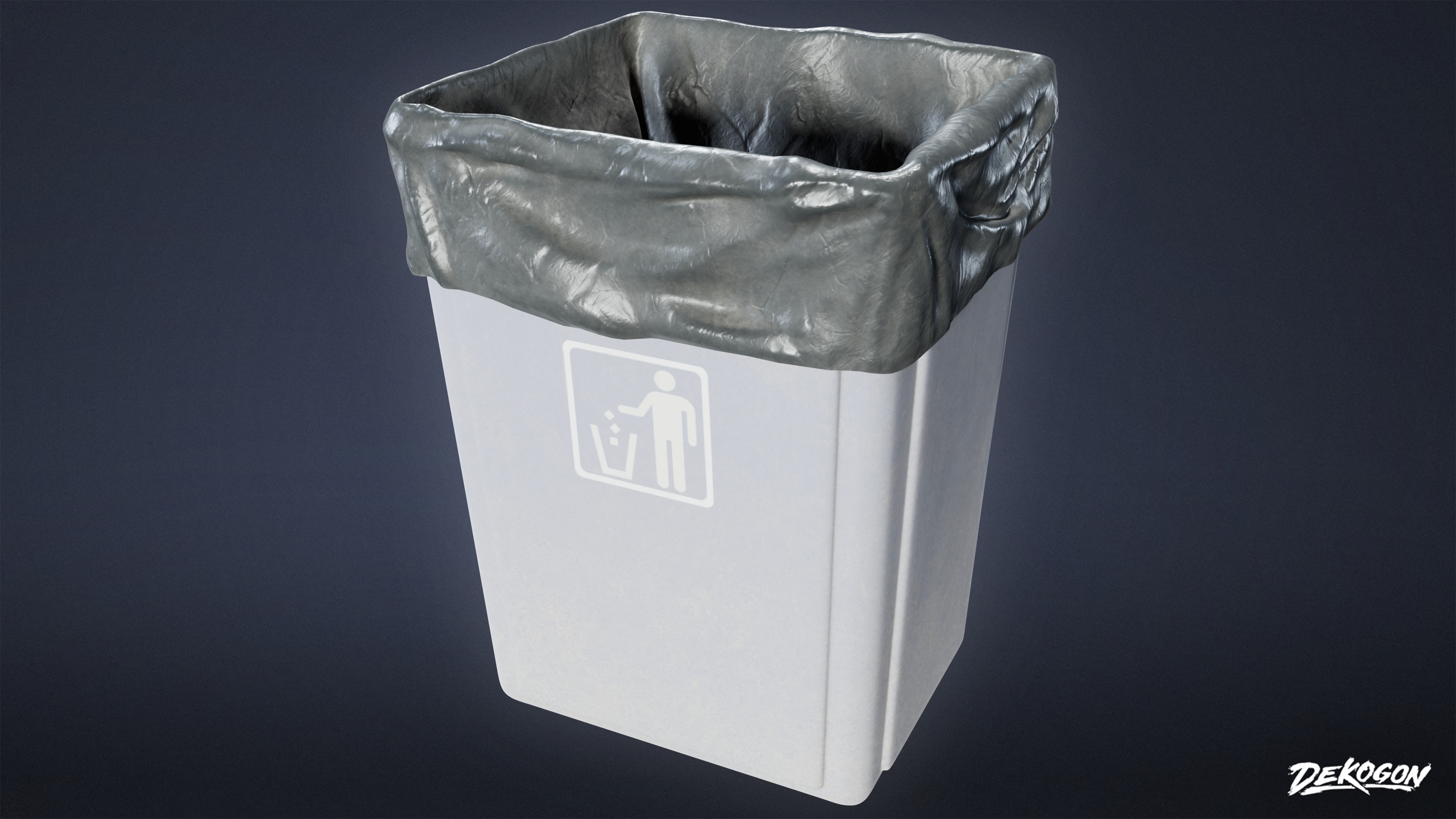 RESTAURANT - Trash Dining 01 - LOW POLY AND NANITE Low-poly 3D model_6