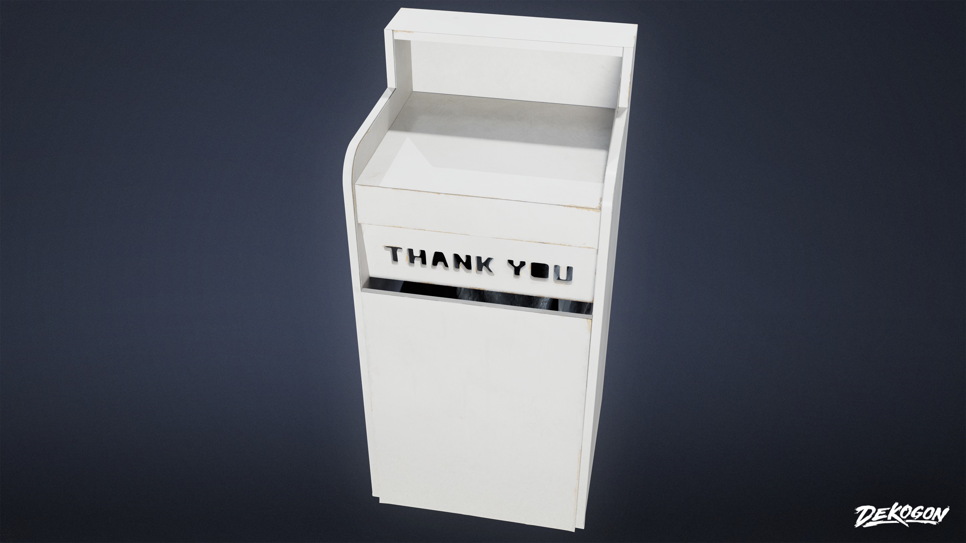 RESTAURANT - Trash Dining 01 - LOW POLY AND NANITE Low-poly 3D model_4