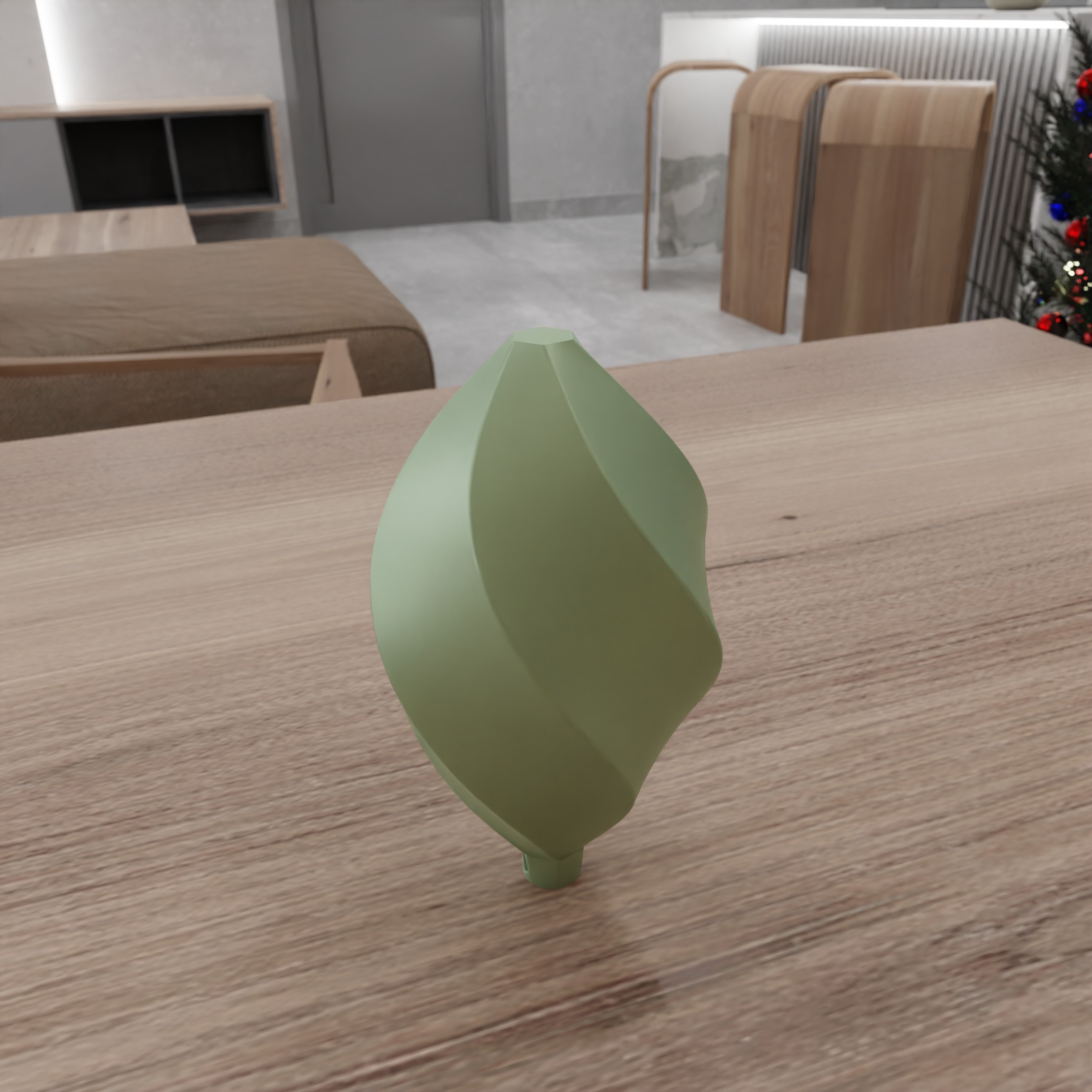 Twisted Tree Ornament - 204 3D print model_12