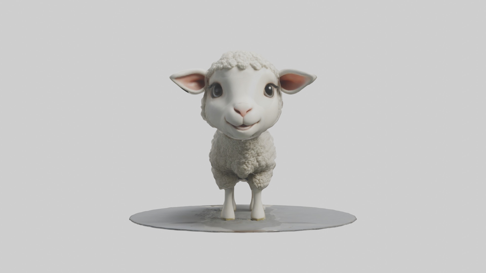 Lamb Model 1 Low-poly 3D model_4