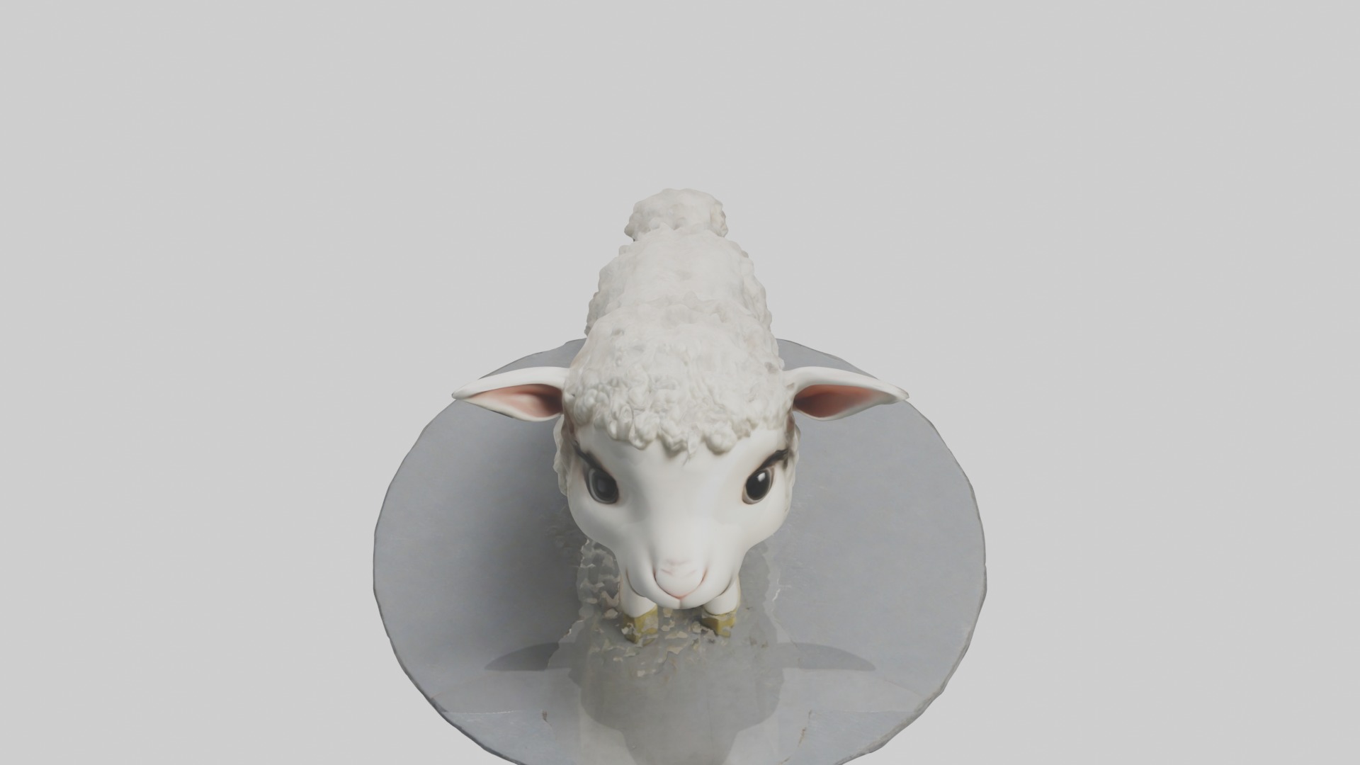 Lamb Model 1 Low-poly 3D model_10