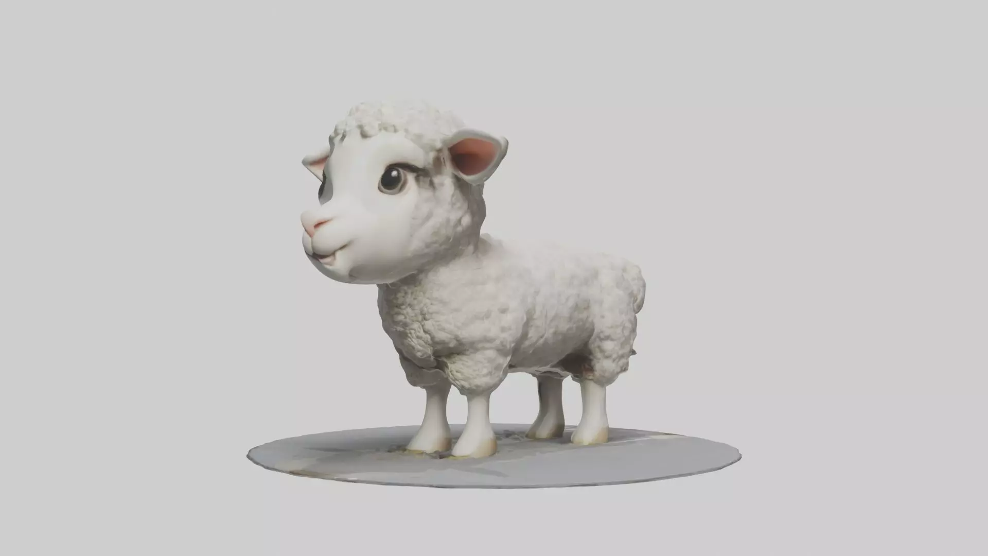 Lamb Model 1 Low-poly 3D model_0