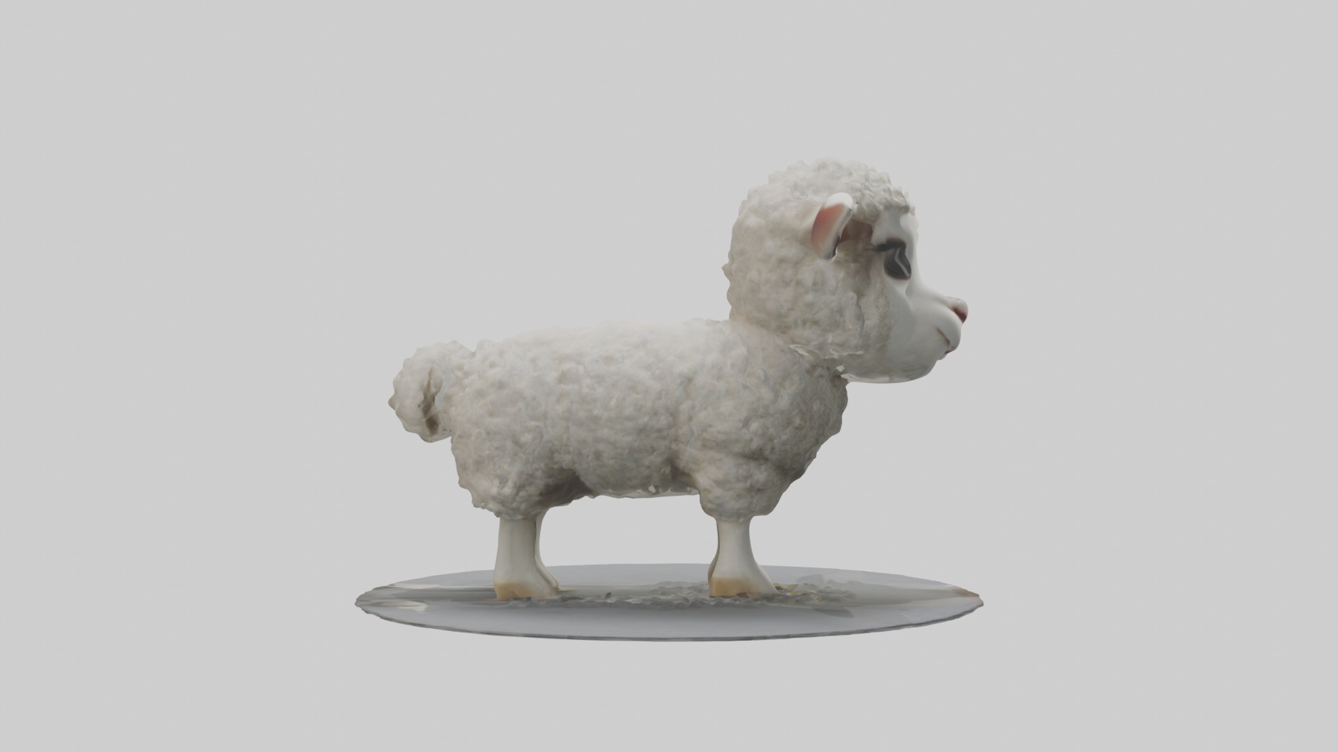 Lamb Model 1 Low-poly 3D model_7