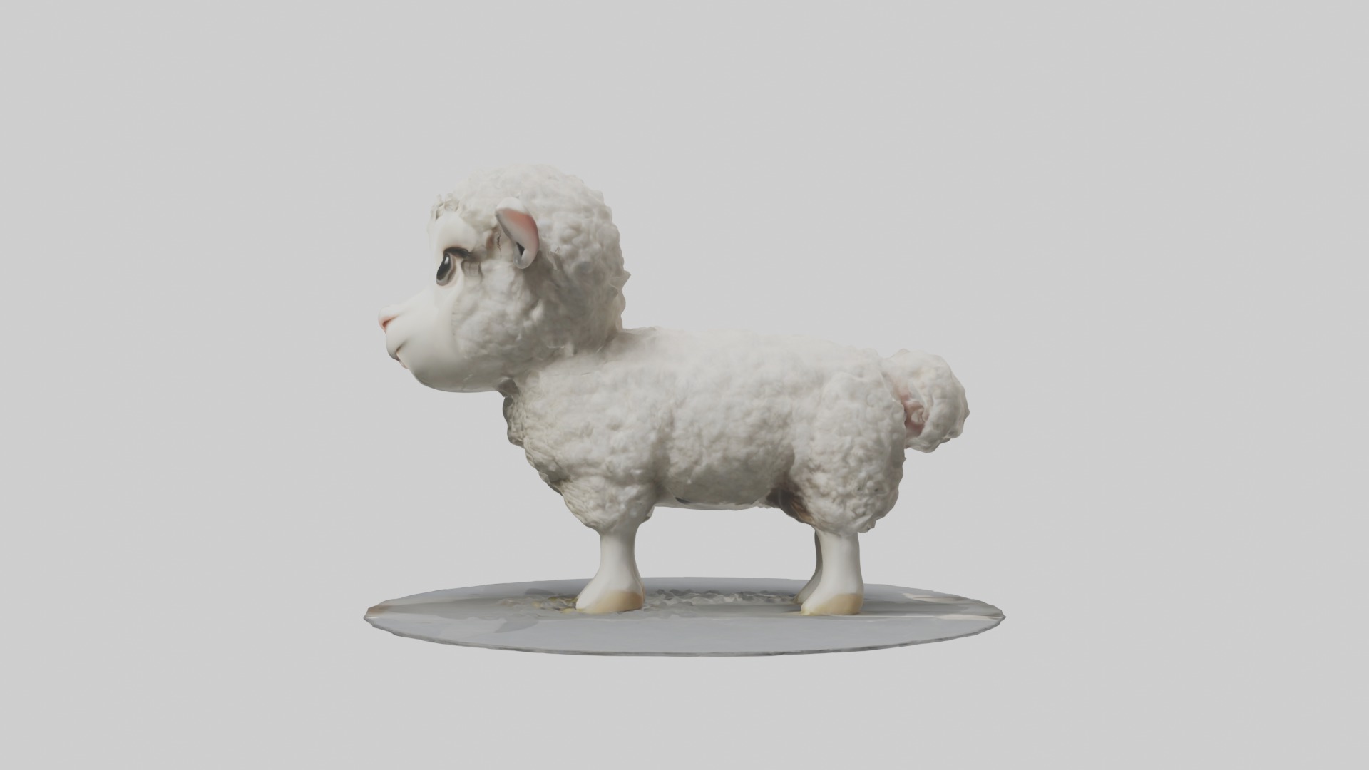 Lamb Model 1 Low-poly 3D model_6