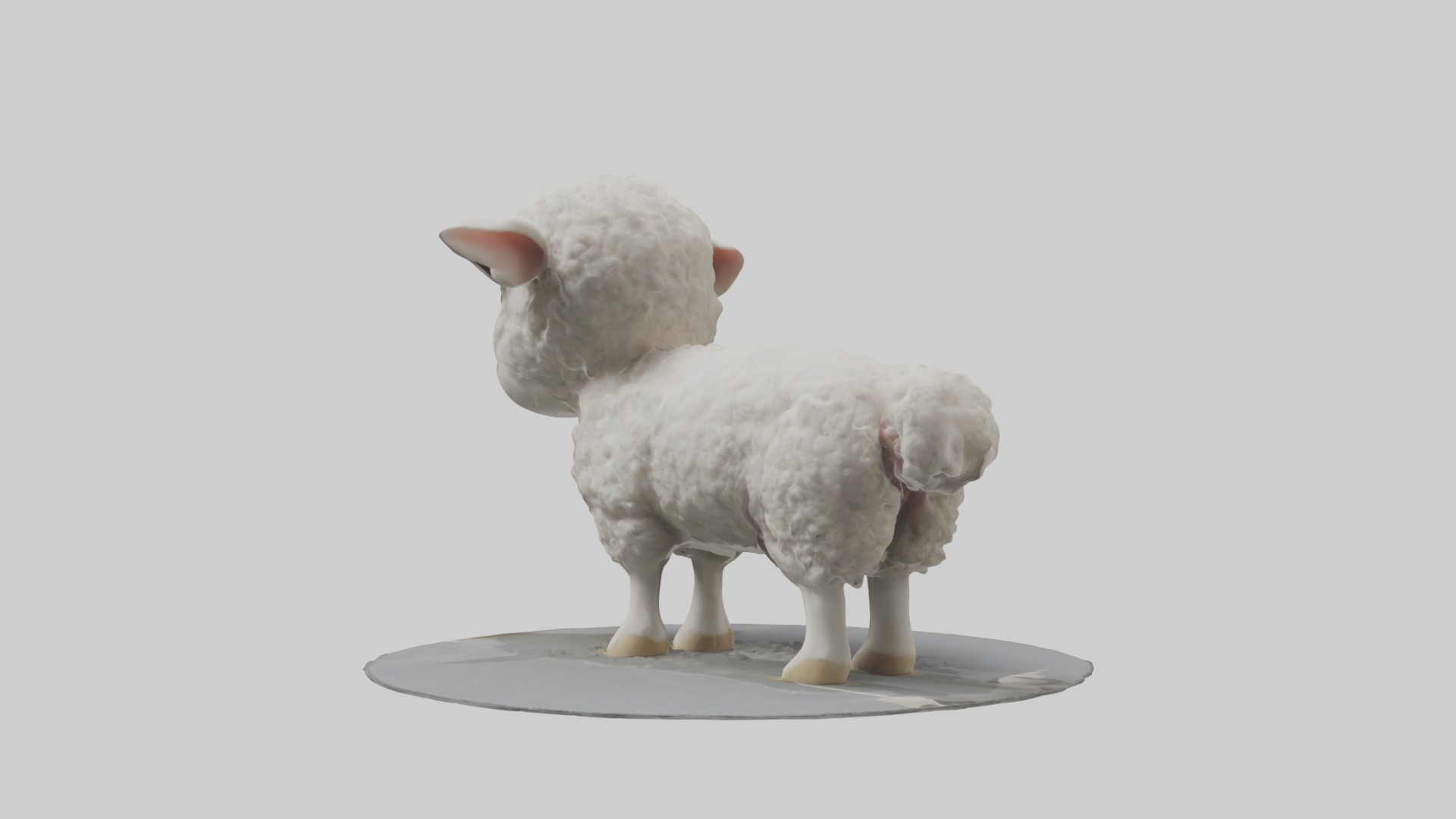 Lamb Model 1 Low-poly 3D model_2