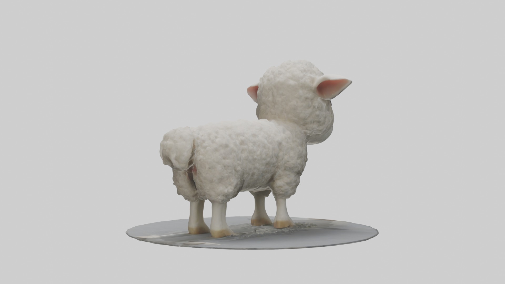 Lamb Model 1 Low-poly 3D model_3