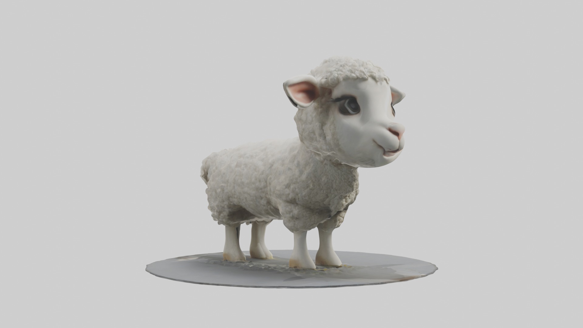 Lamb Model 1 Low-poly 3D model_5