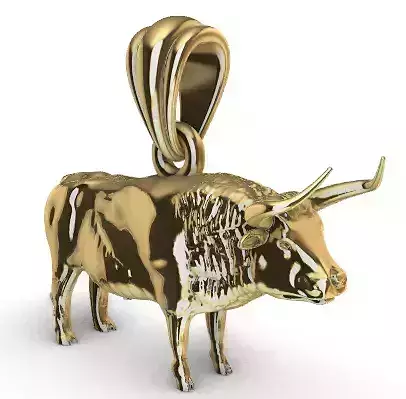 Bull Pendant 3d Taurus Zodiac Charm Necklace Bracelet Jewelry