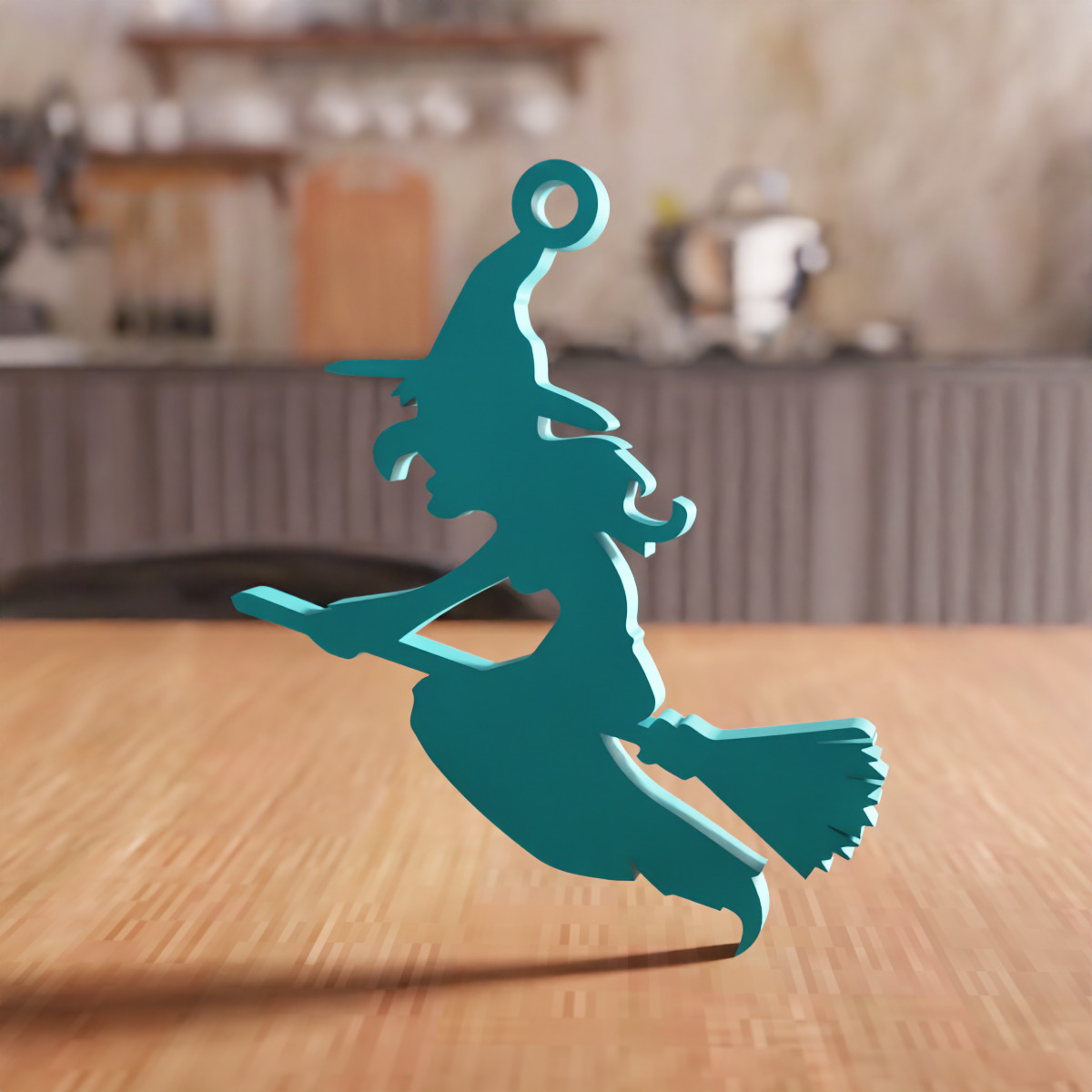 Christmas Witch Ornament STL File - 197 3D print model_1