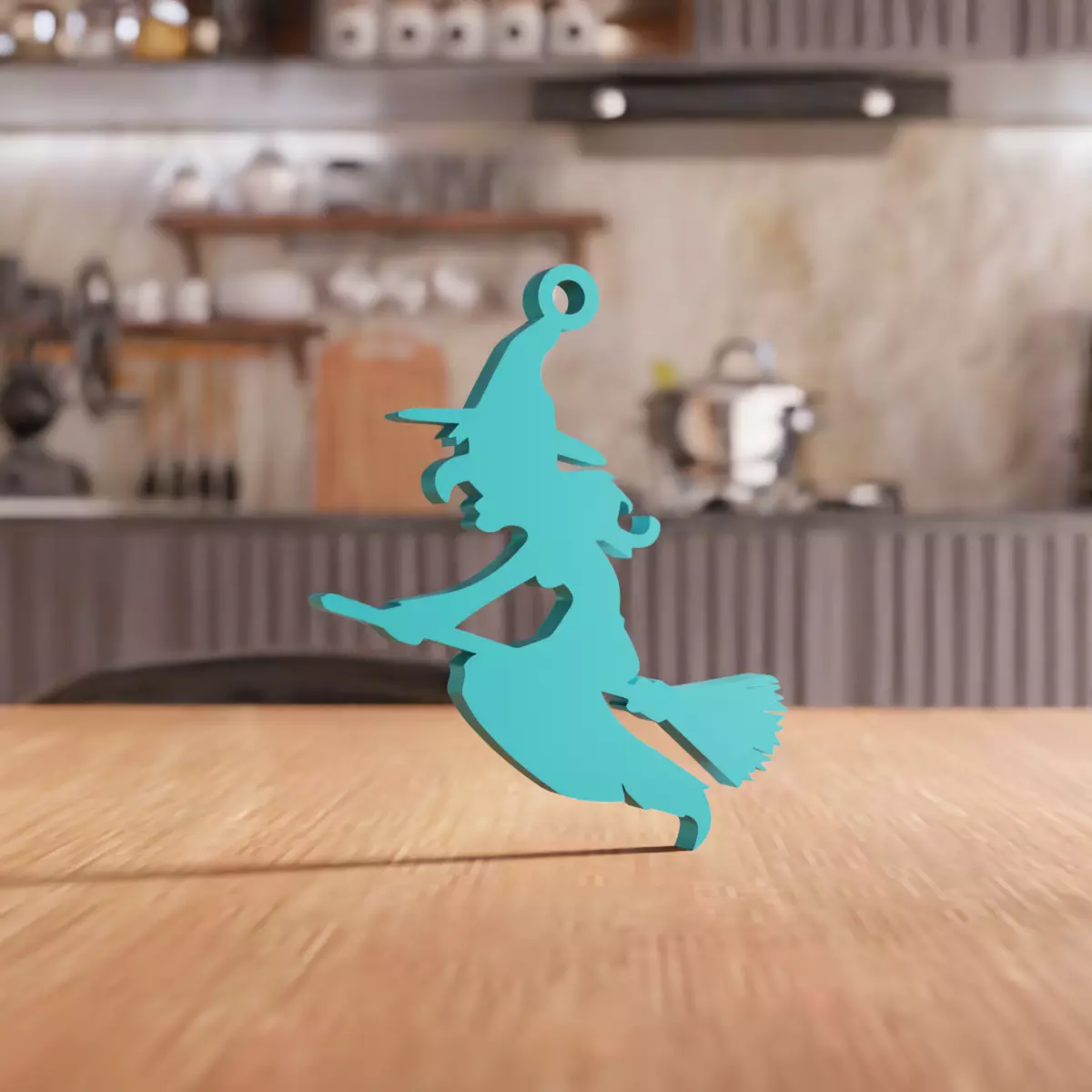 Christmas Witch Ornament STL File - 197 3D print model_0