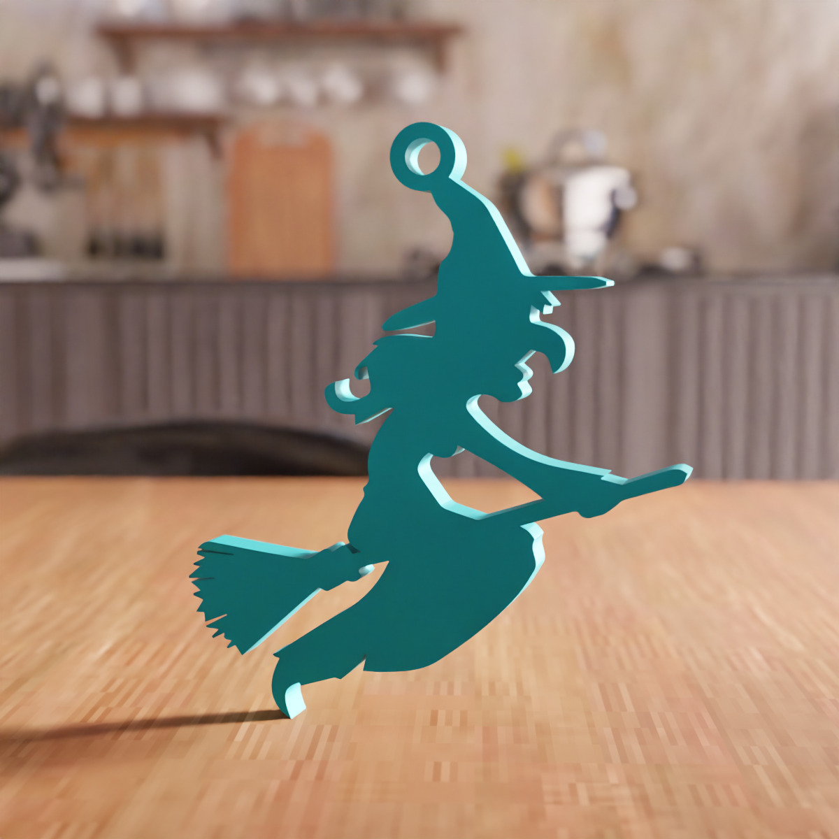 Christmas Witch Ornament STL File - 197 3D print model_7