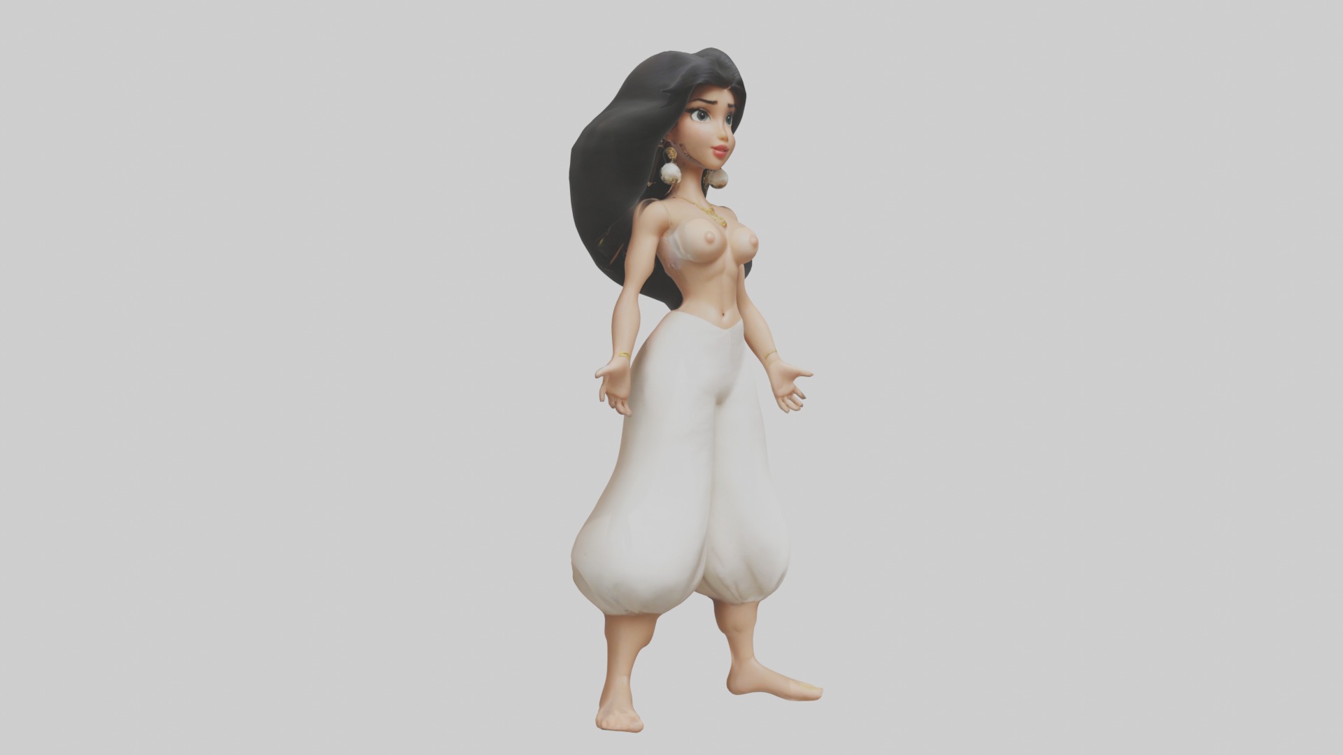 Jasmine Model 1 Low-poly 3D model_5