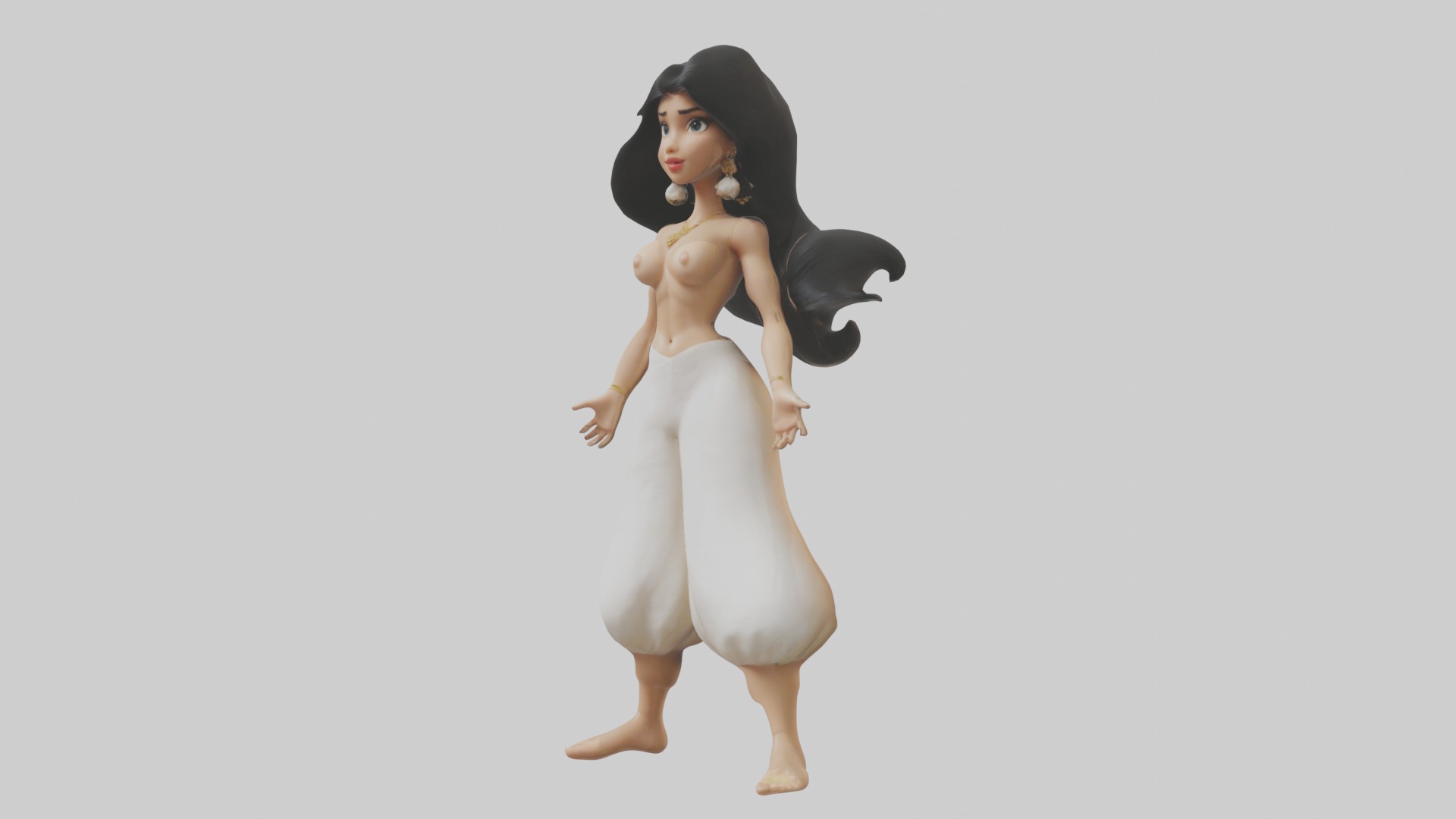 Jasmine Model 1 Low-poly 3D model_4