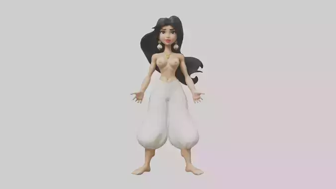 Jasmine Model 1 Low-poly 3D model