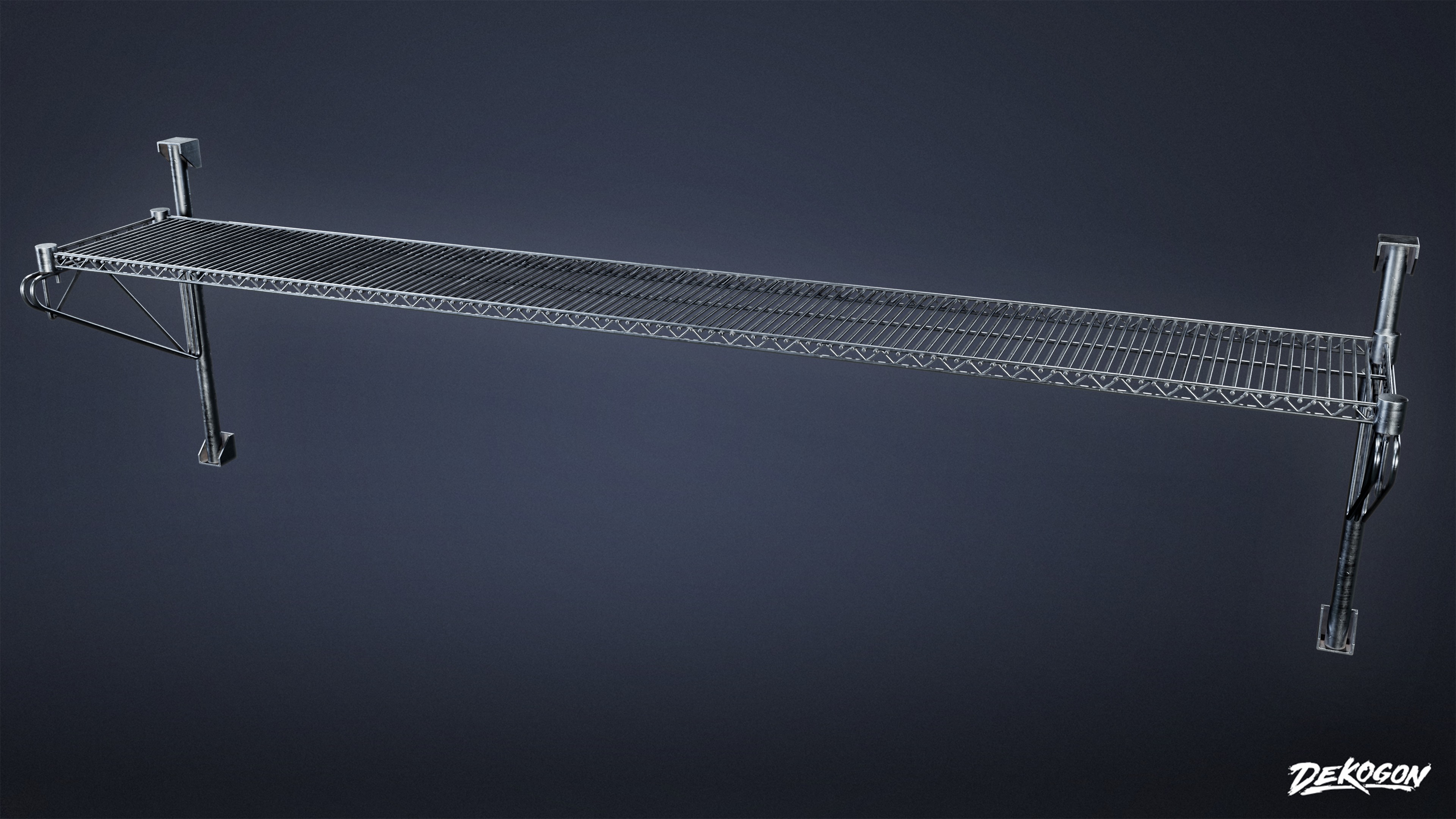 RESTAURANT - Wall Shelves 01 - LOW POLY AND NANITE Low-poly 3D model_5