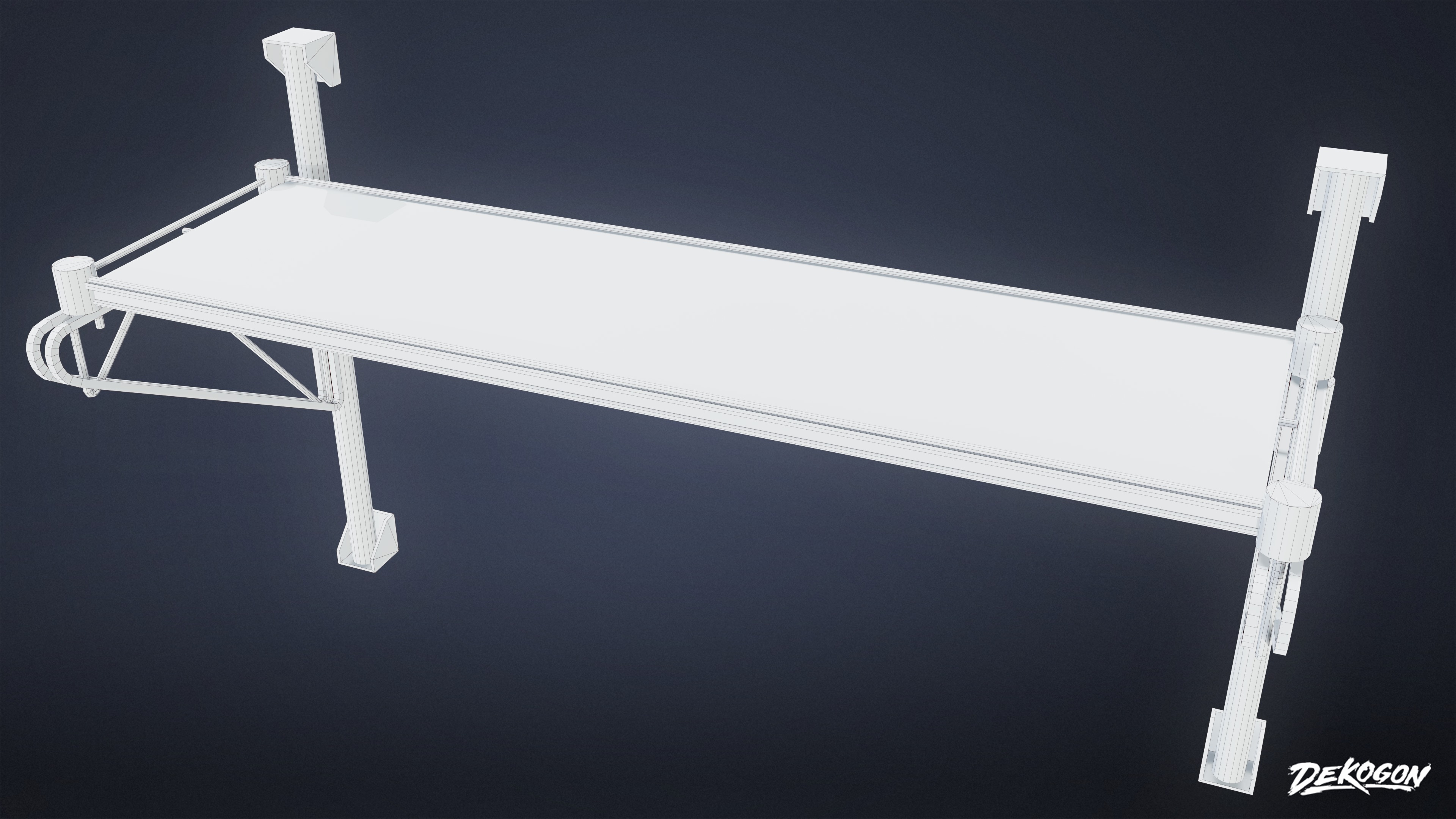 RESTAURANT - Wall Shelves 01 - LOW POLY AND NANITE Low-poly 3D model_8