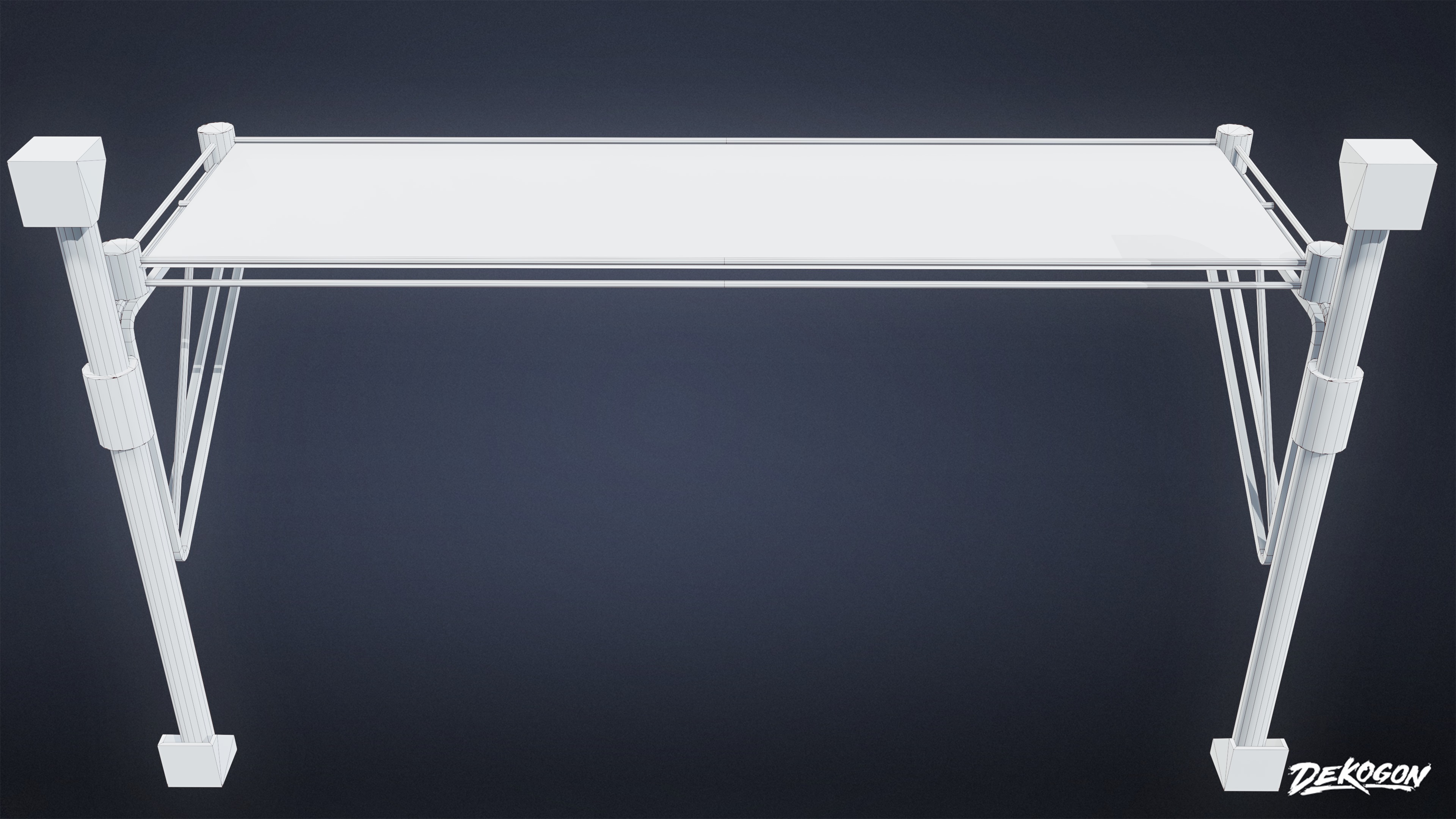 RESTAURANT - Wall Shelves 01 - LOW POLY AND NANITE Low-poly 3D model_9