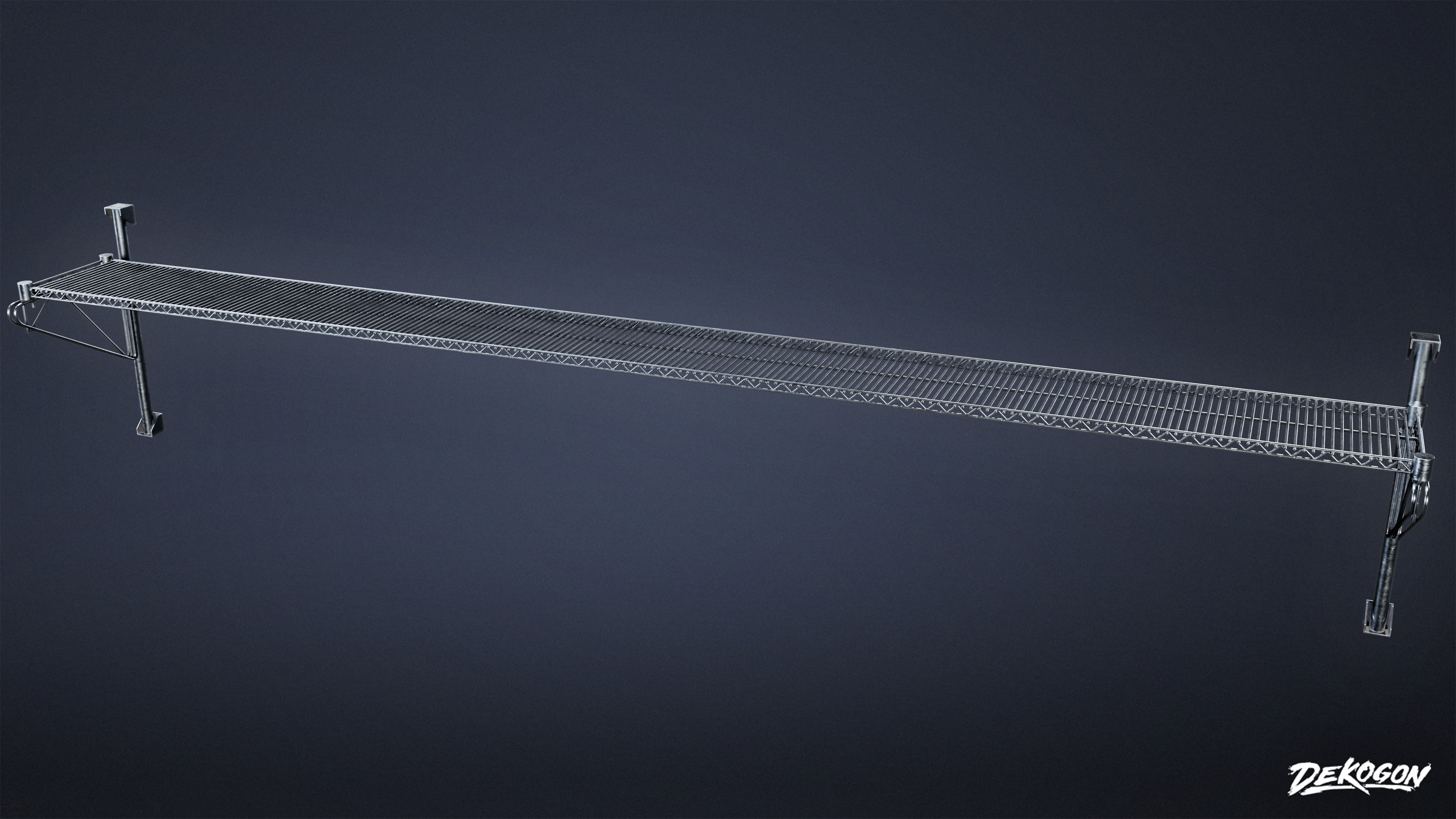 RESTAURANT - Wall Shelves 01 - LOW POLY AND NANITE Low-poly 3D model_6