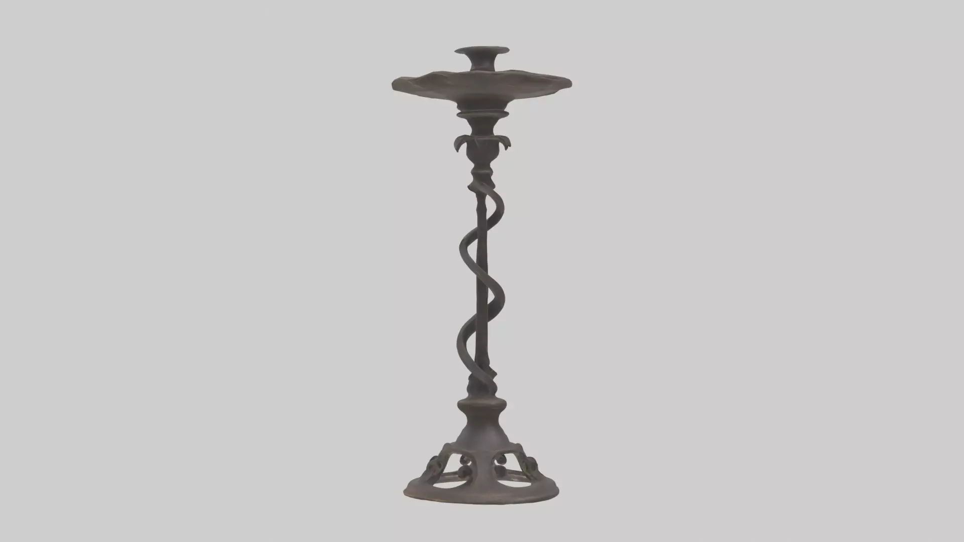 Ironcandlestickmode 1 Low-poly 3D model_0