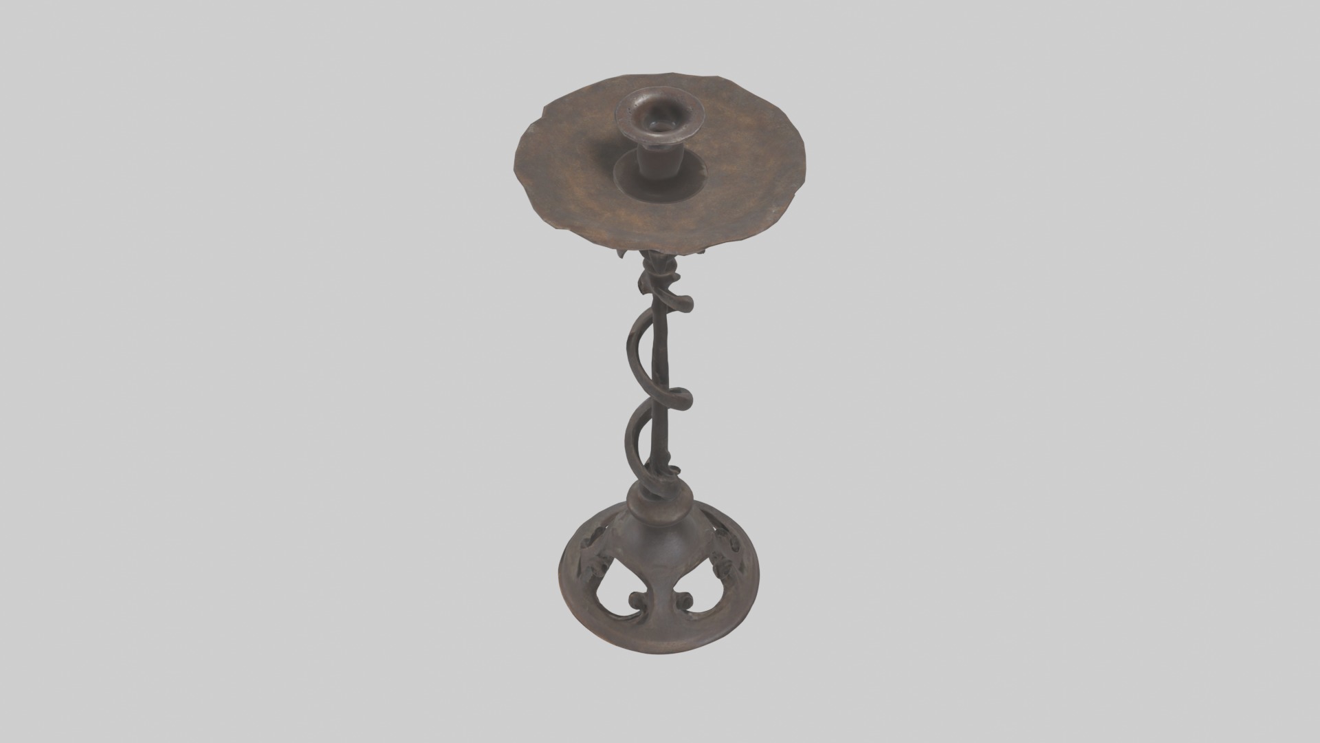 Ironcandlestickmode 1 Low-poly 3D model_15