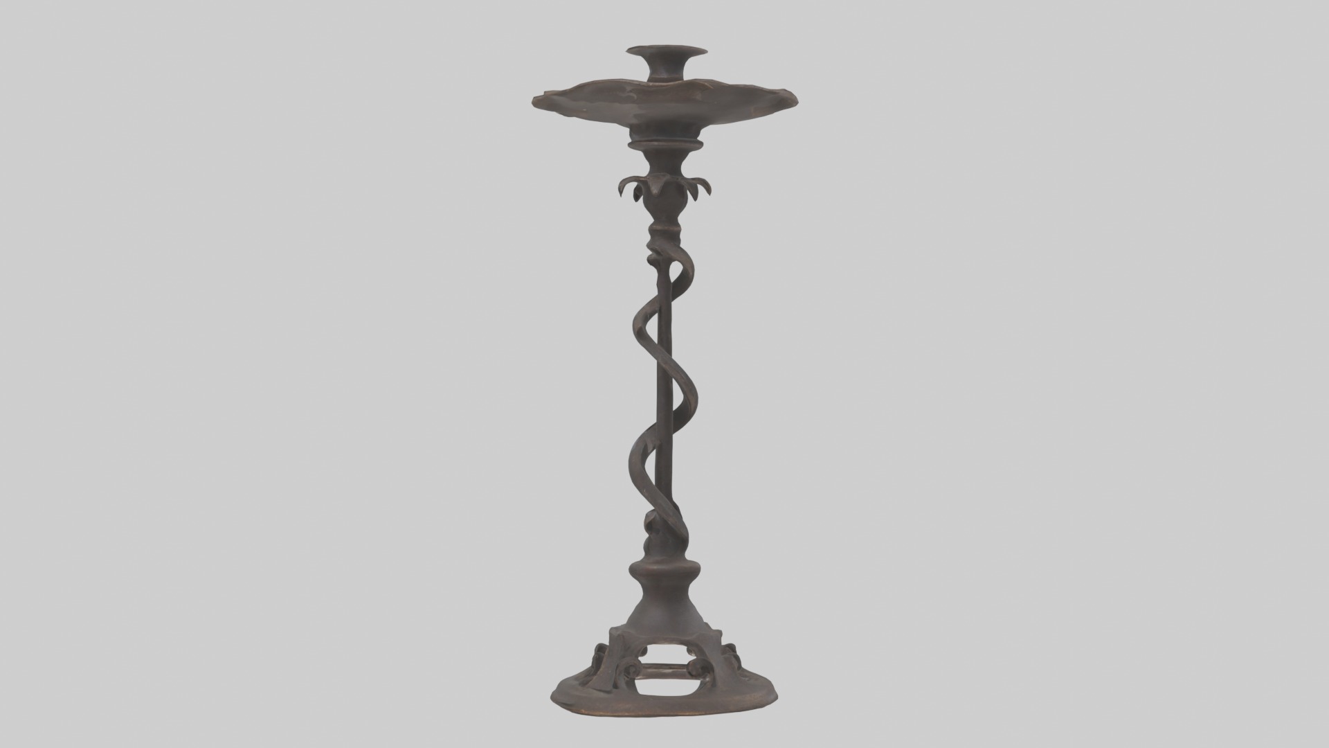 Ironcandlestickmode 1 Low-poly 3D model_1