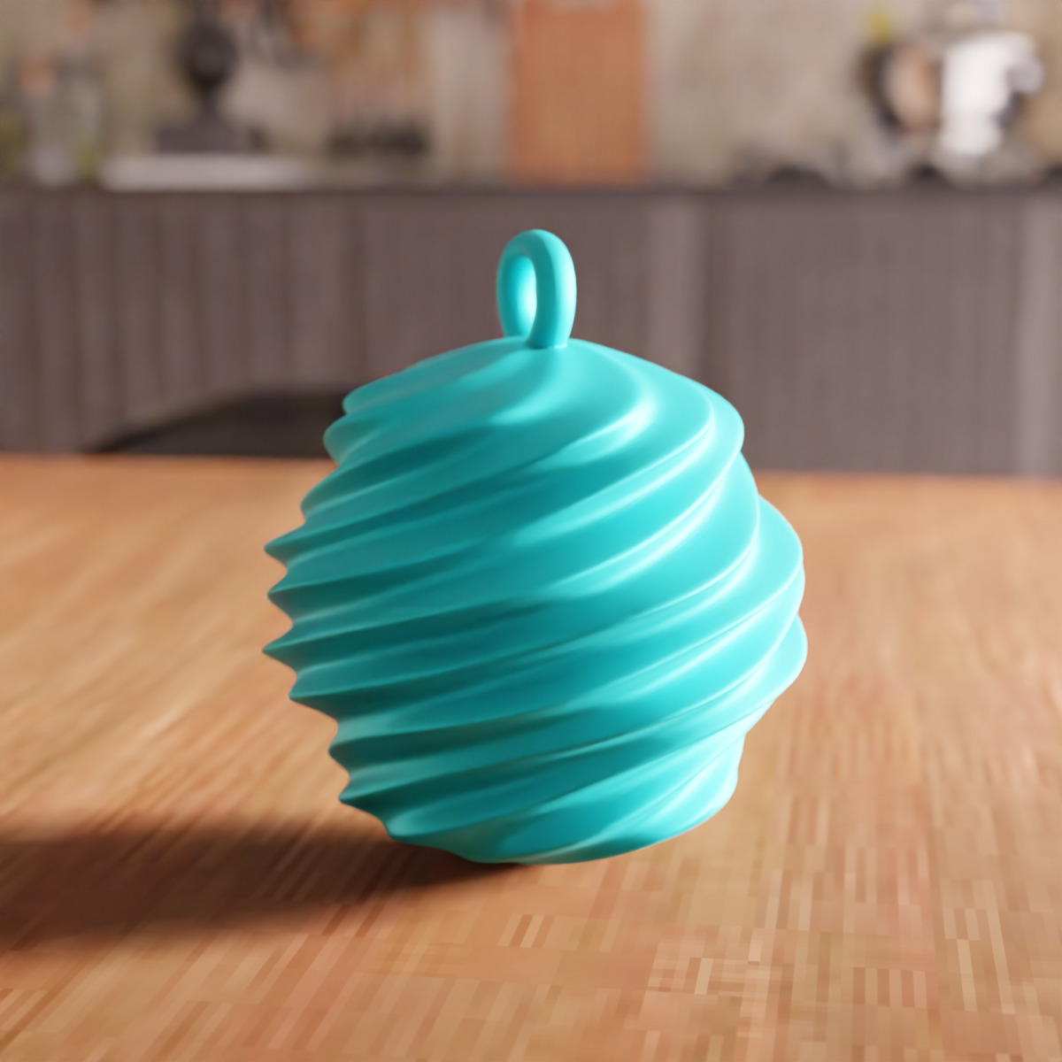 Twist Ball Ornament STL File - 200 3D print model_1