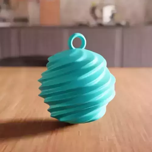 Twist Ball Ornament STL File - 200 3D print model
