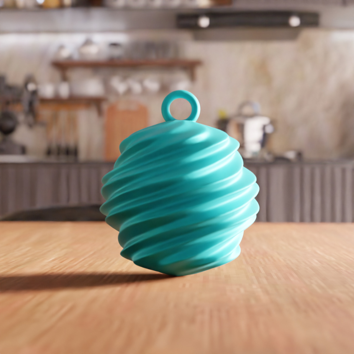 Twist Ball Ornament STL File - 200 3D print model_6