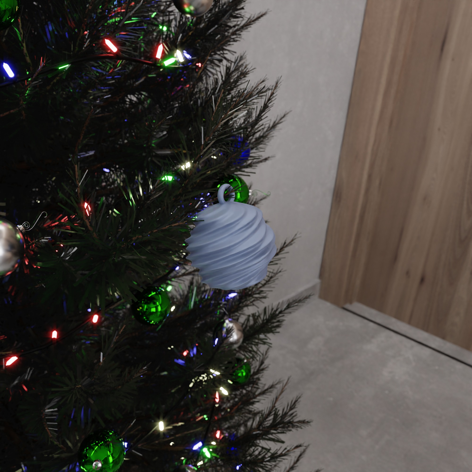 Twist Ball Ornament STL File - 200 3D print model_8