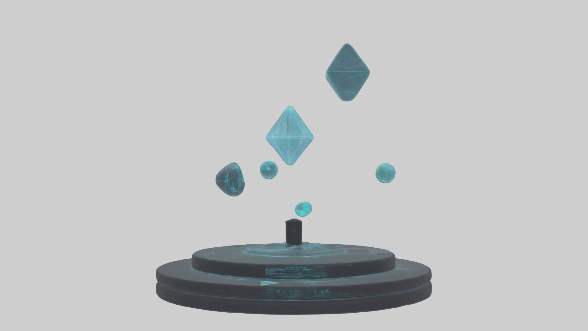 Interactive Hologram 1 Low-poly 3D model_3