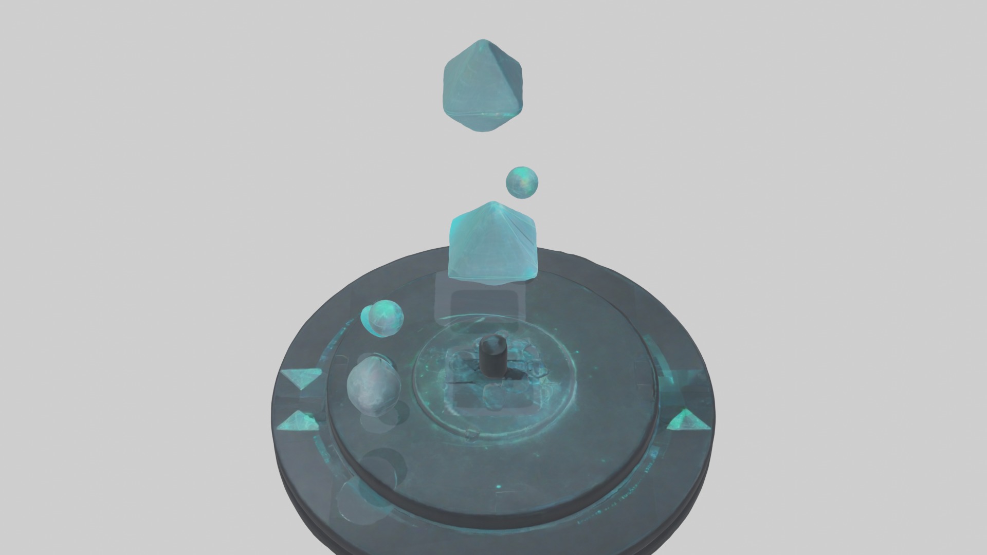 Interactive Hologram 1 Low-poly 3D model_12