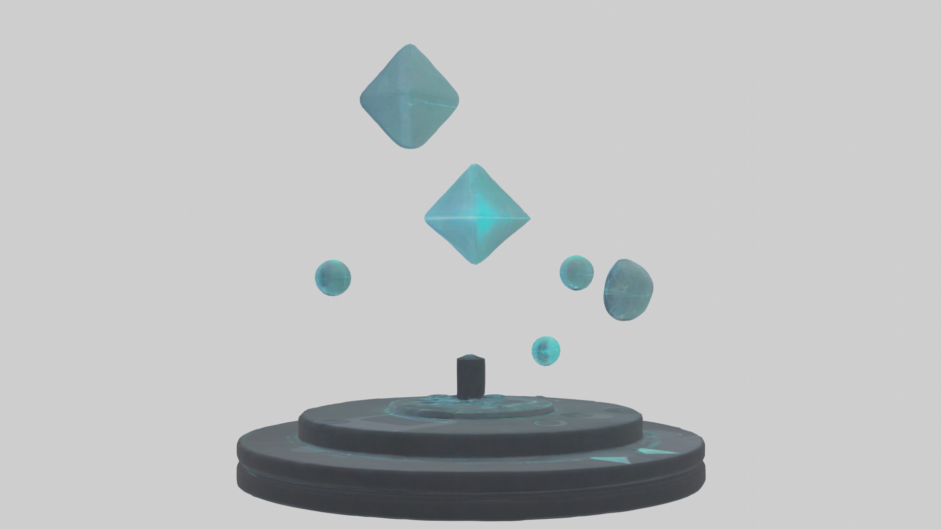 Interactive Hologram 1 Low-poly 3D model_1