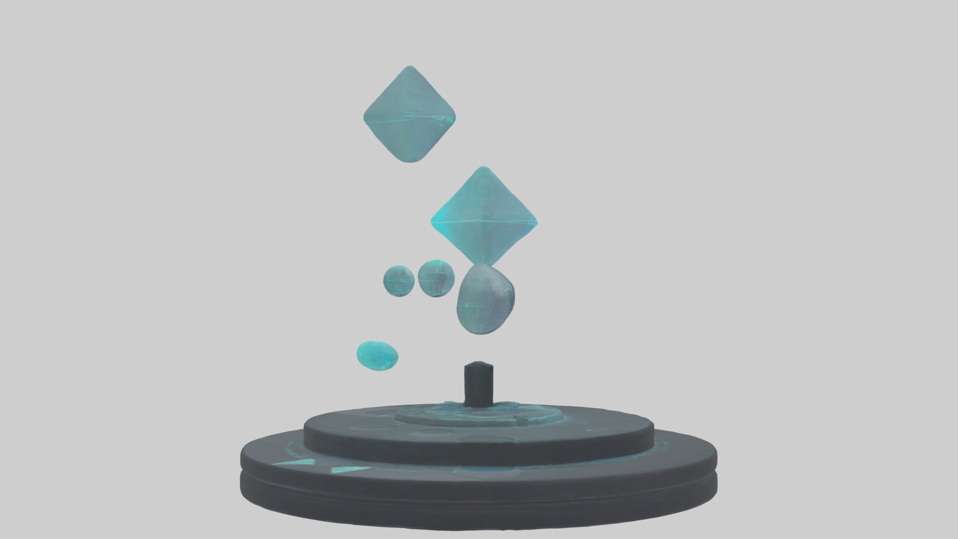 Interactive Hologram 1 Low-poly 3D model_2