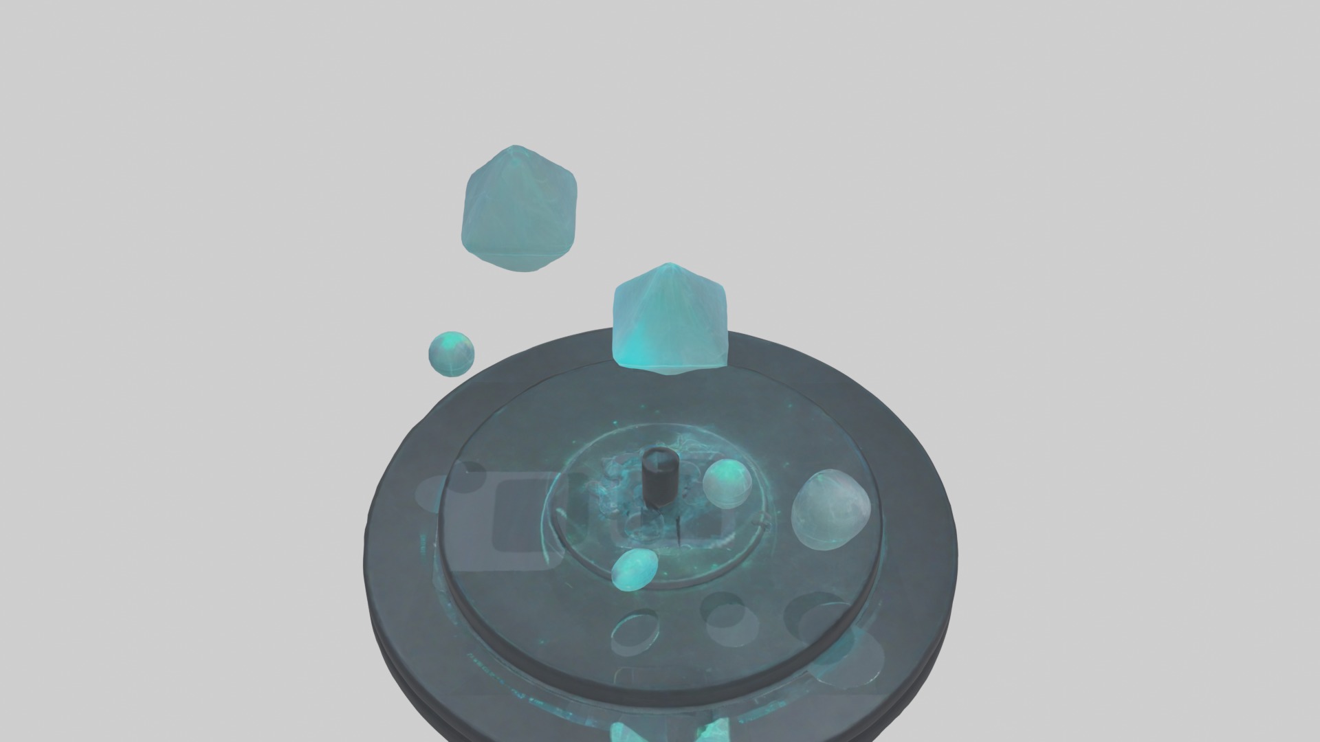 Interactive Hologram 1 Low-poly 3D model_9