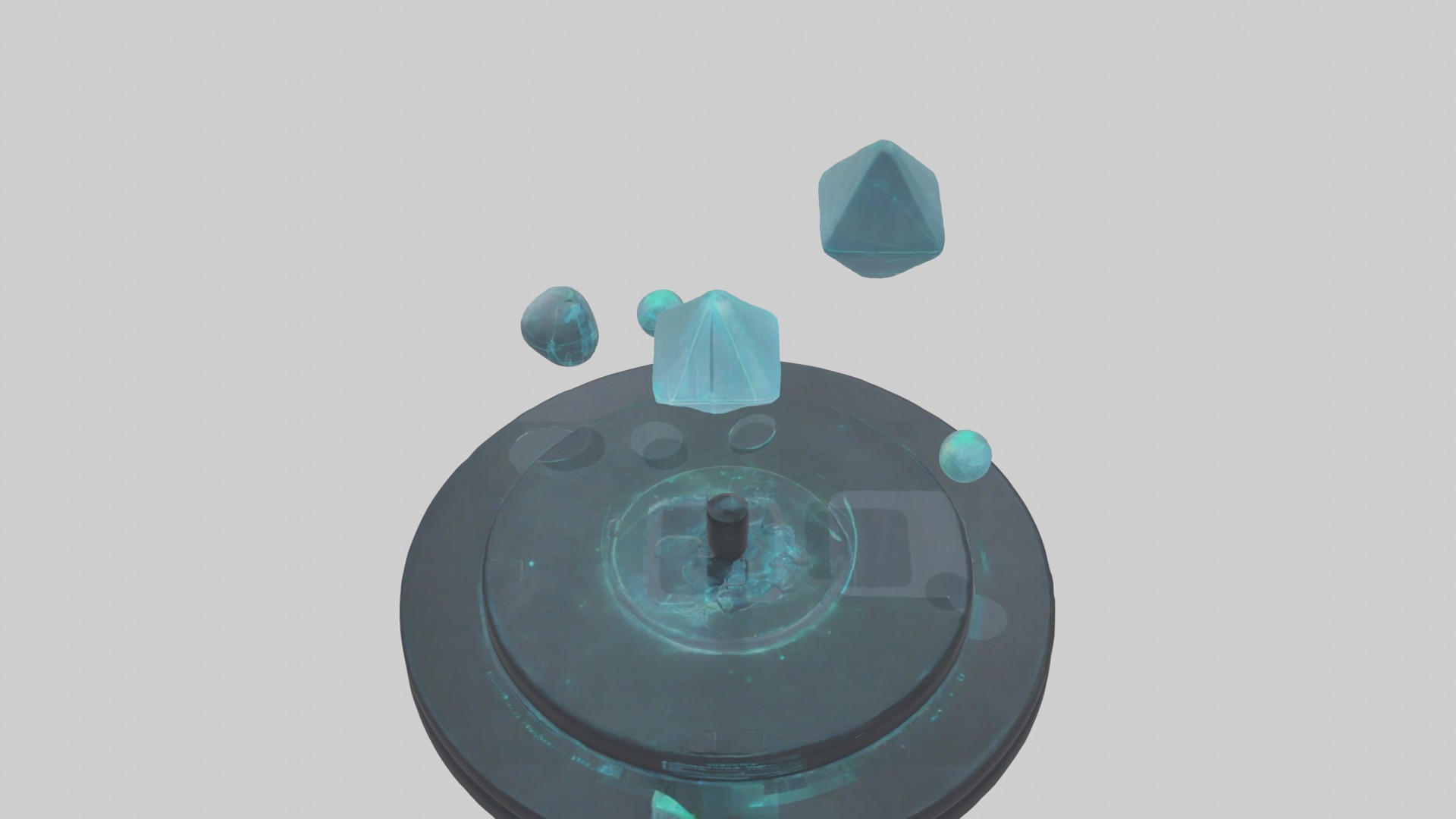 Interactive Hologram 1 Low-poly 3D model_10