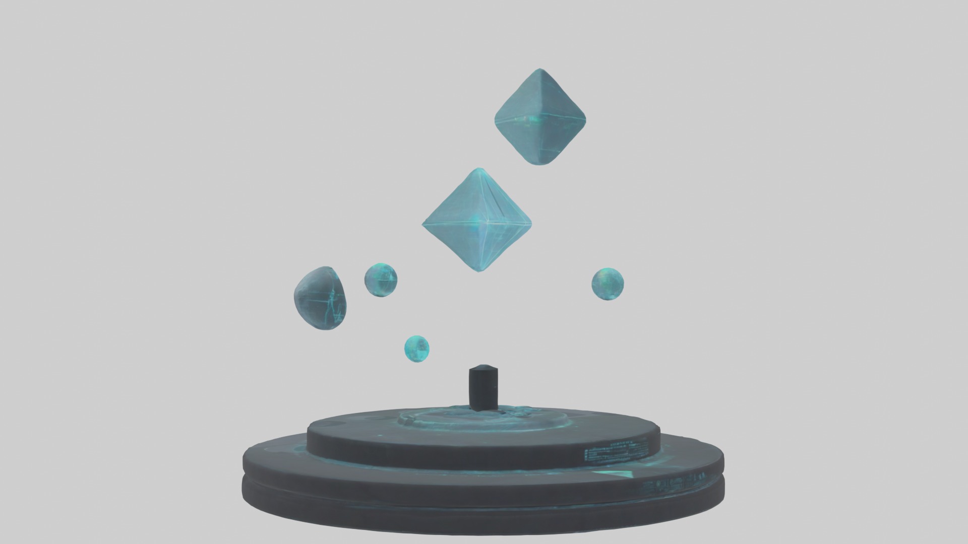Interactive Hologram 1 Low-poly 3D model_5