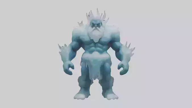 Ice Giant Model 1 Low-poly 3D model
