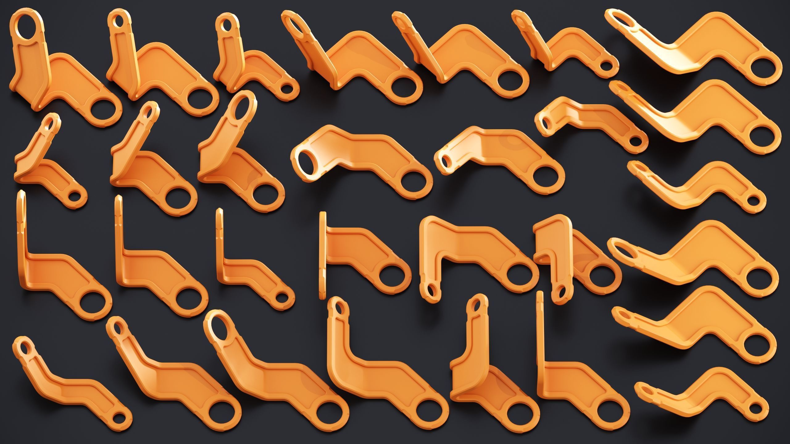 Sci-Fi Hard Surface Kitbash 338 PIECES APack Vol01 Low-poly 3D model_4