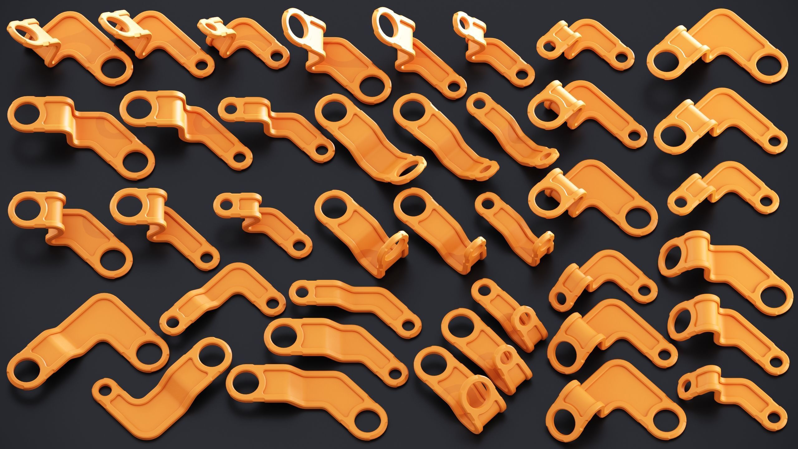 Sci-Fi Hard Surface Kitbash 338 PIECES APack Vol01 Low-poly 3D model_7