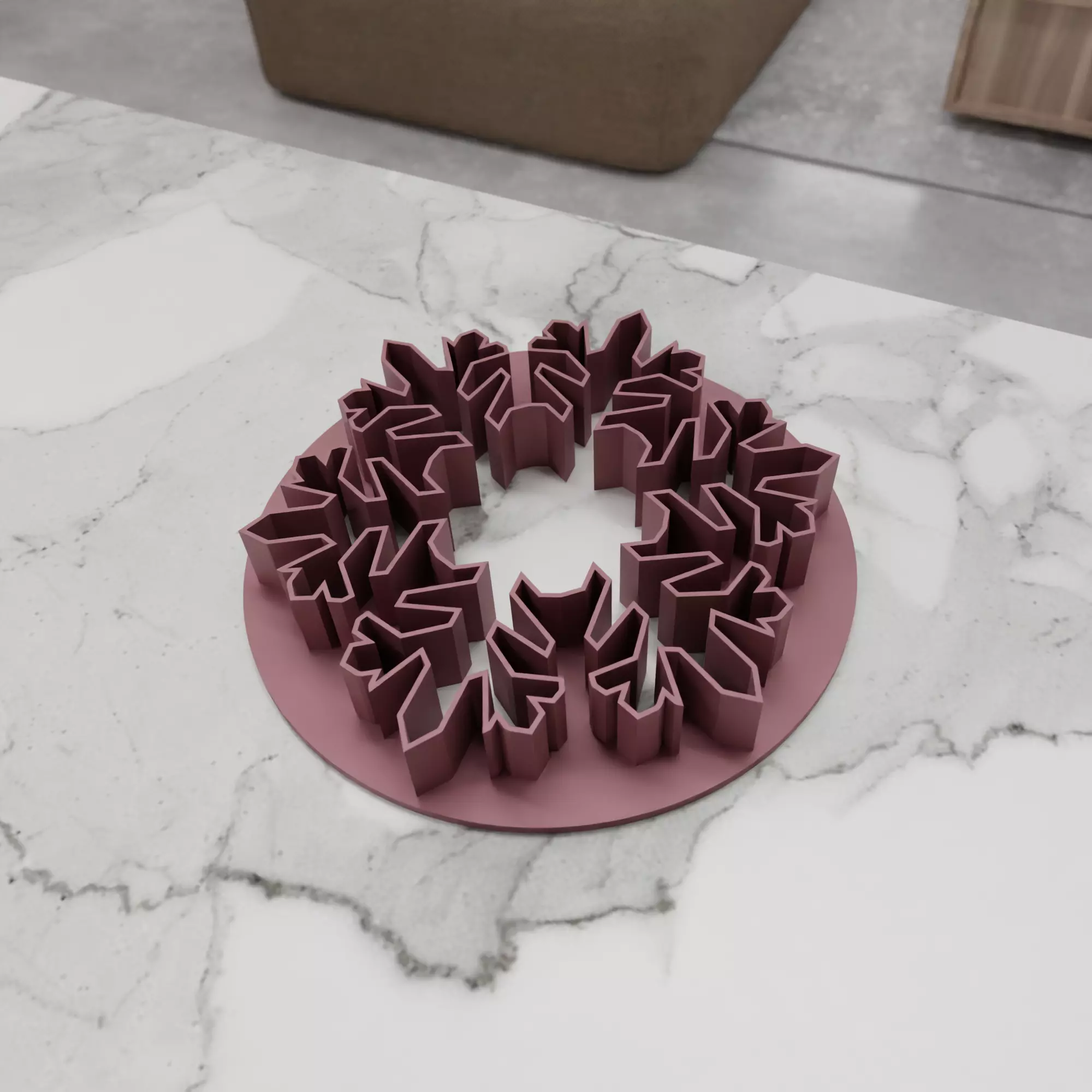 Snowflake Cookie Cutter 3D print model_0
