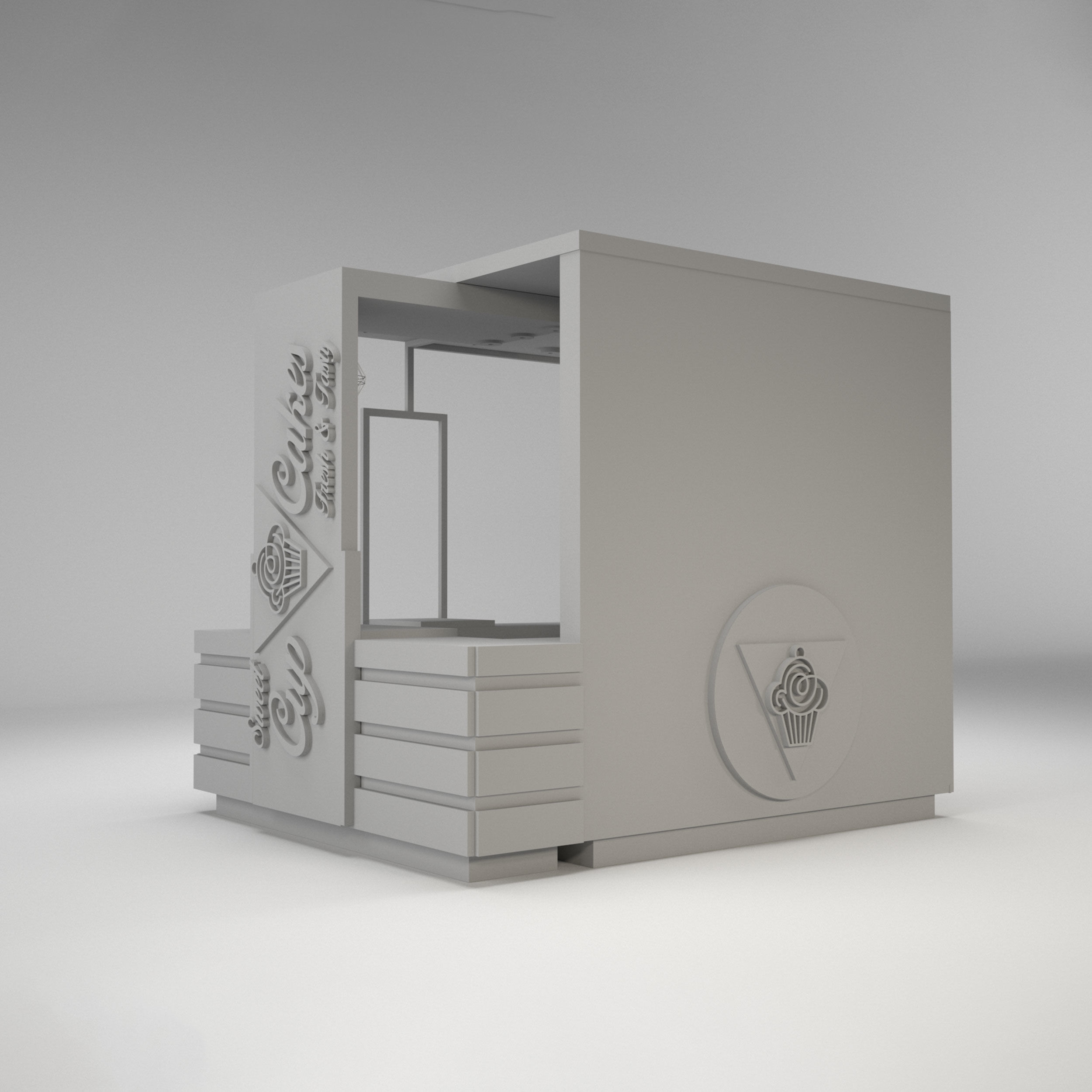 Booth Stand K0010991 3D model_3