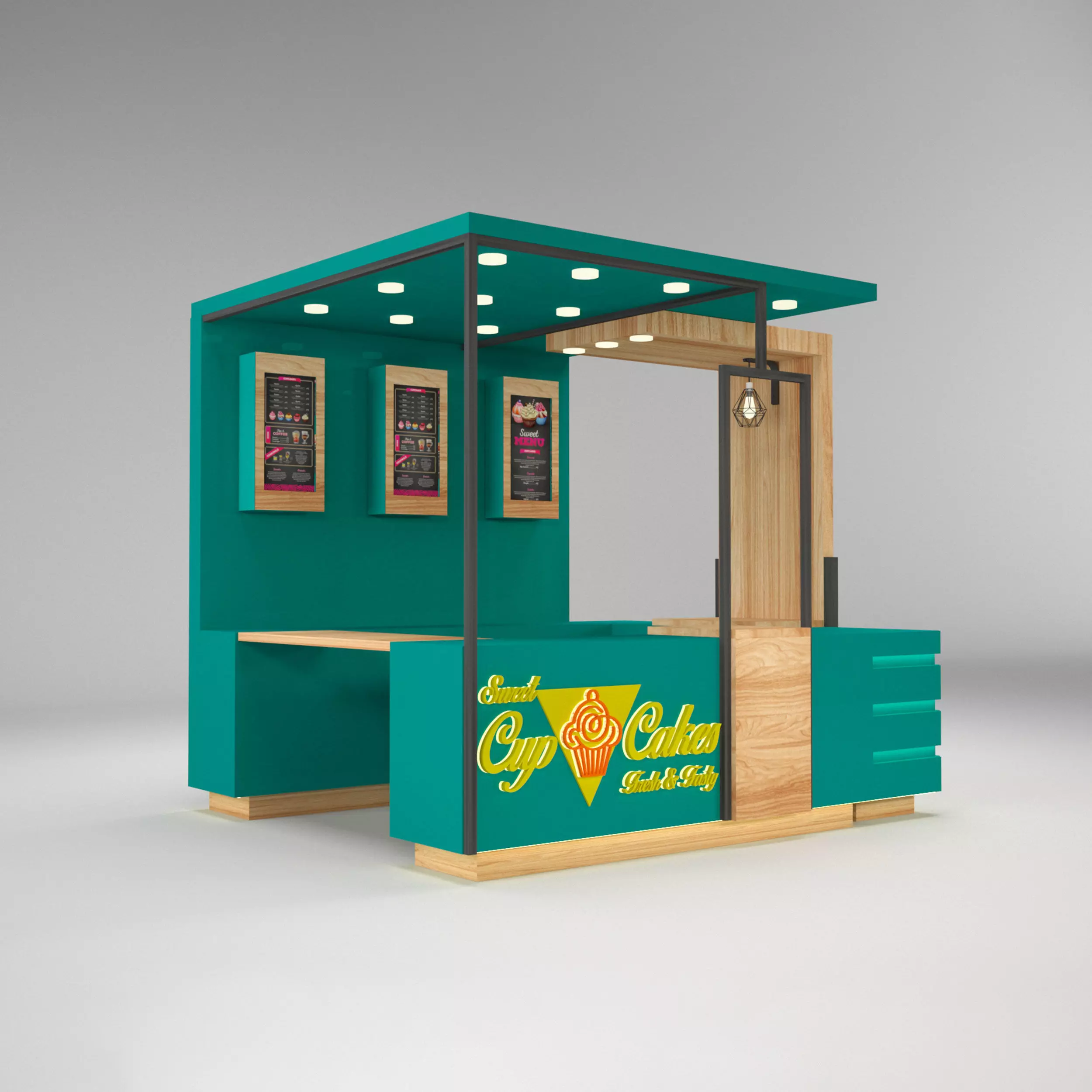 Booth Stand K0010991 3D model_0