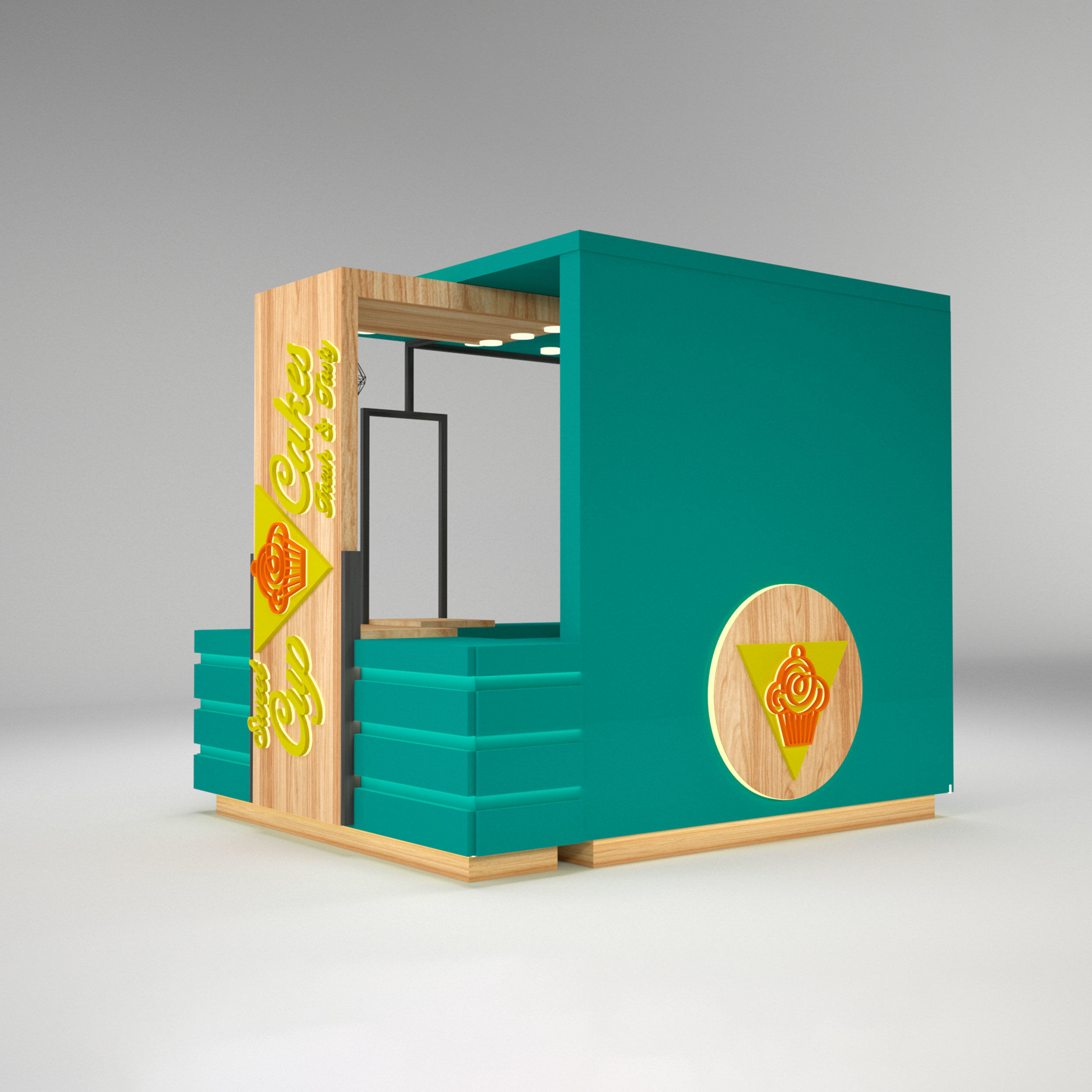 Booth Stand K0010991 3D model_1