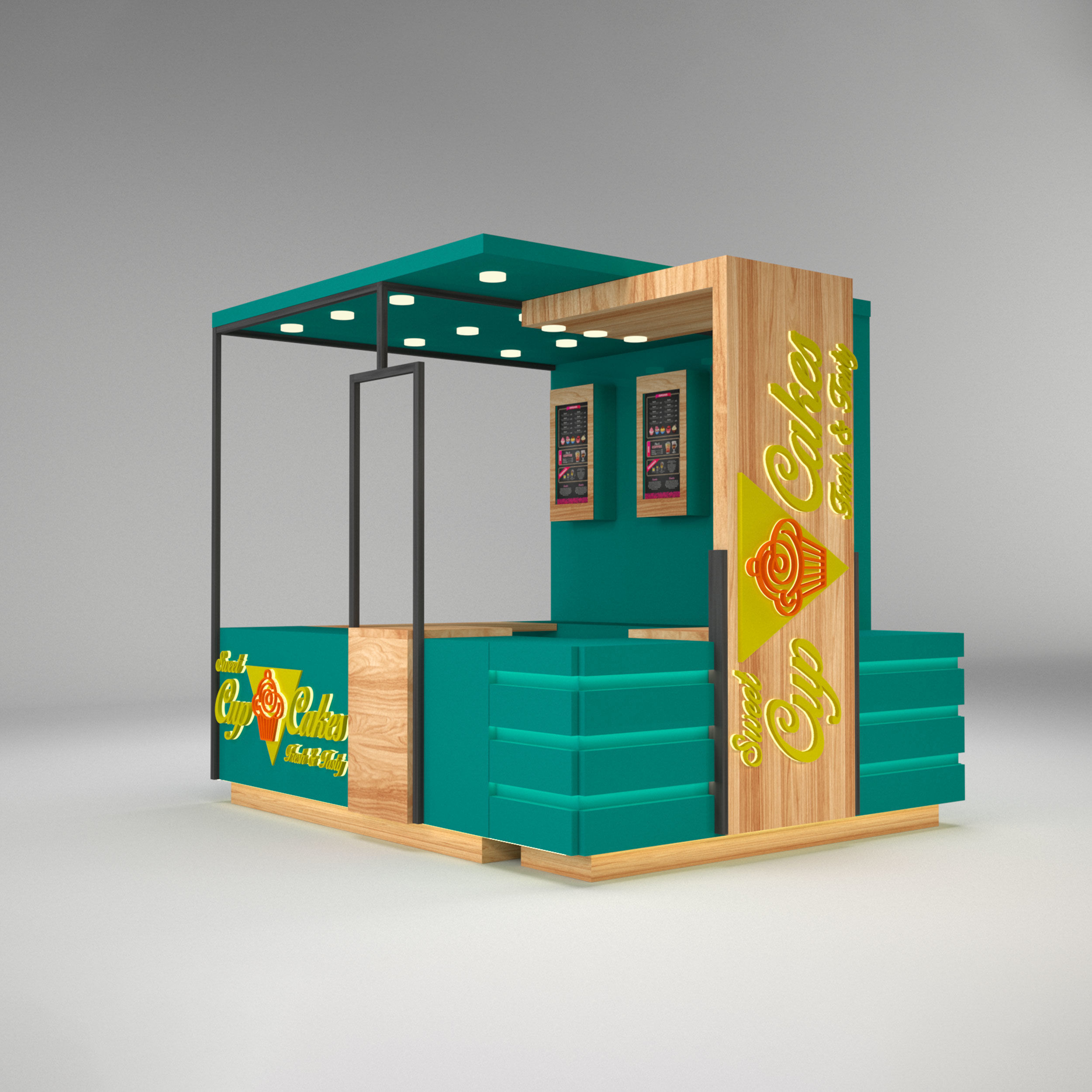 Booth Stand K0010991 3D model_2