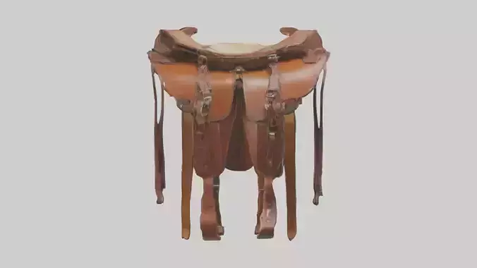 Horsesaddle Model Low-poly 3D model