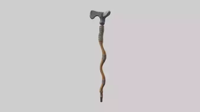Hikingstick Model Low-poly 3D model