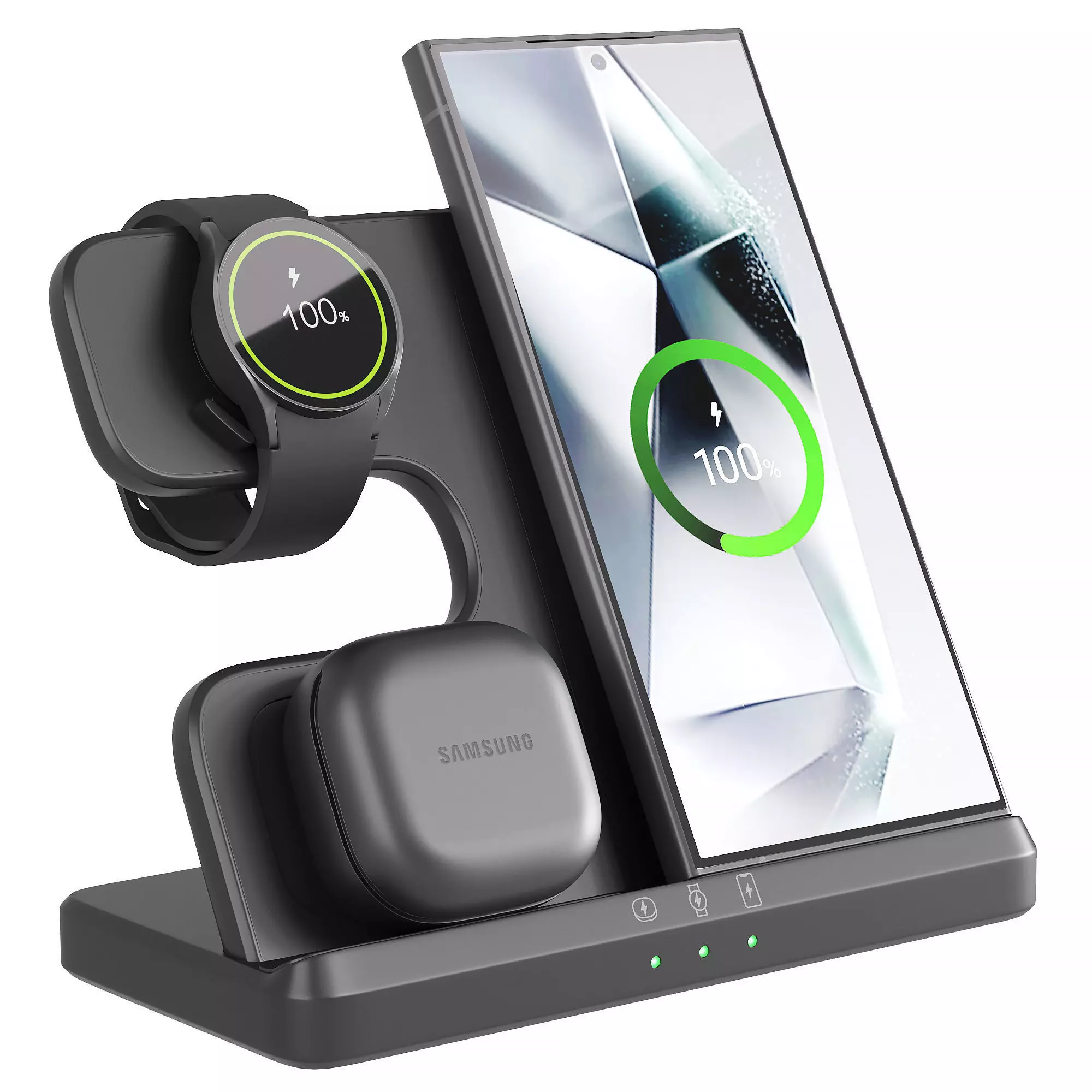 Power Bank and Samsung Set 3D model_0