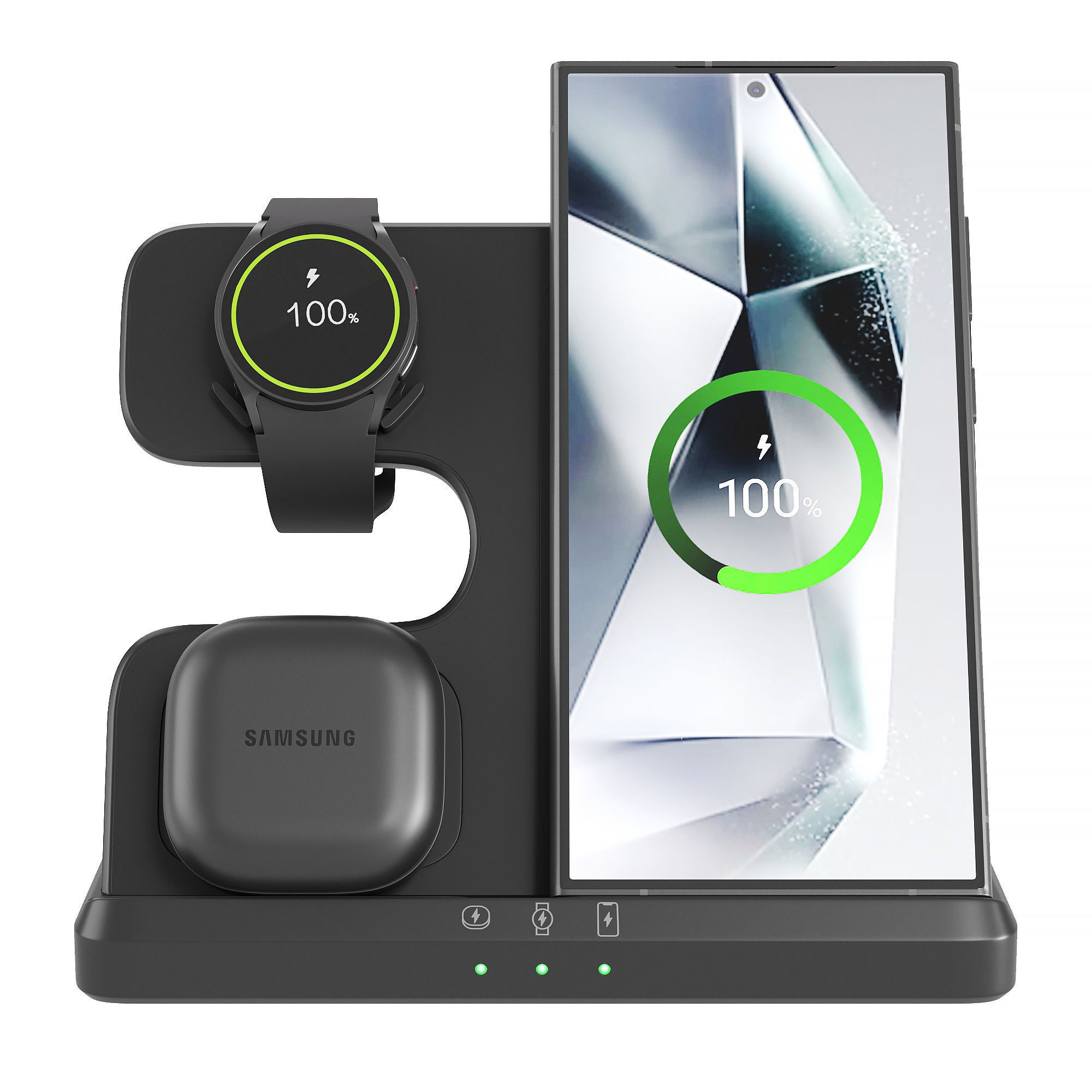 Power Bank and Samsung Set 3D model_1