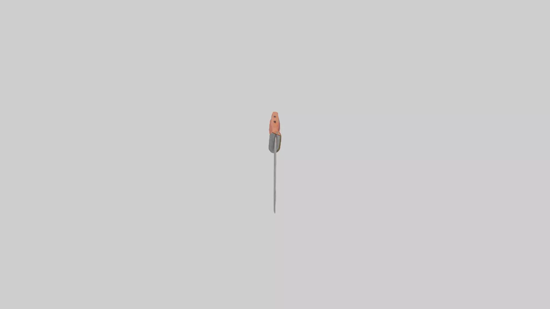 Hayknife Model Low-poly 3D model_0