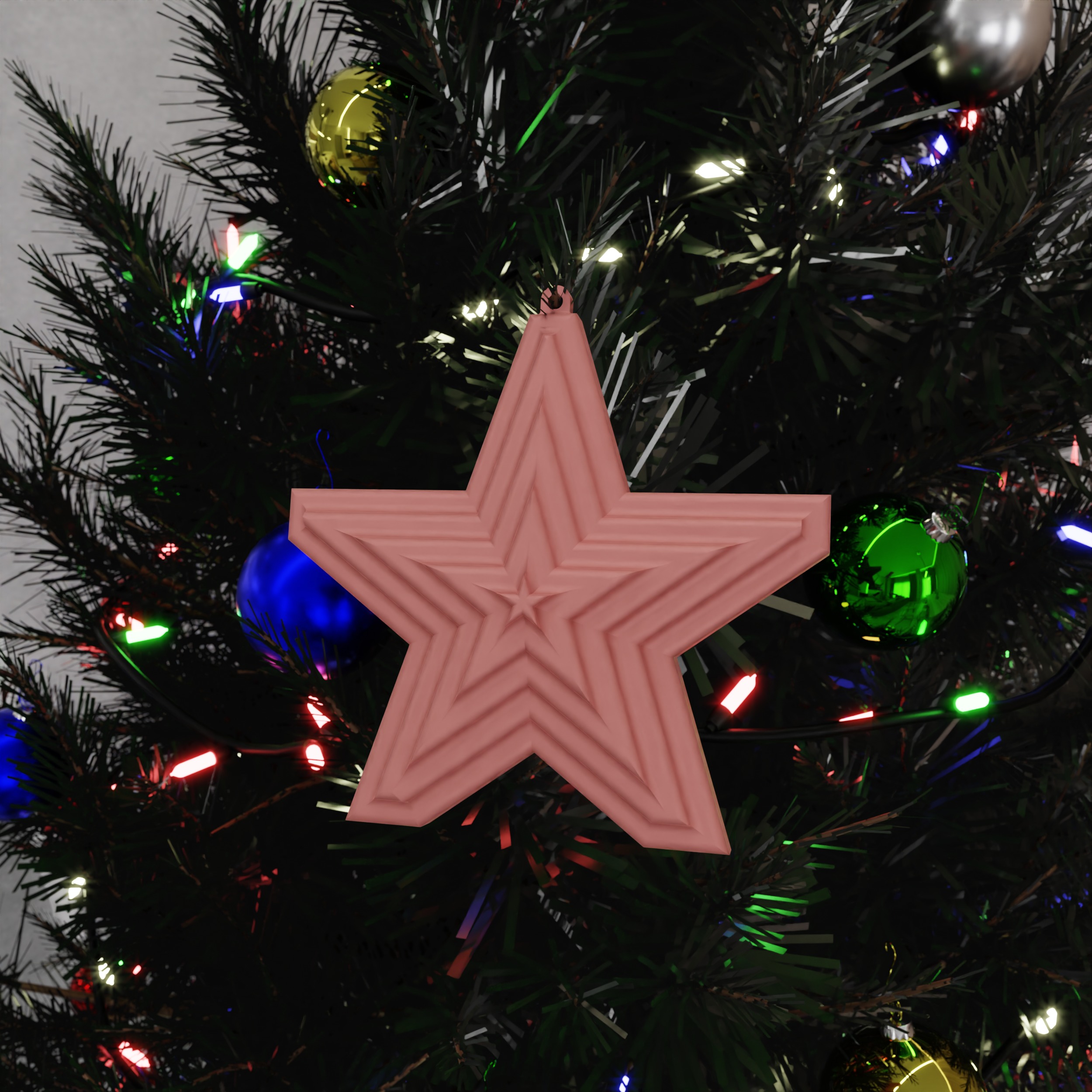 Star Christmas Ornament - 205 3D print model_10